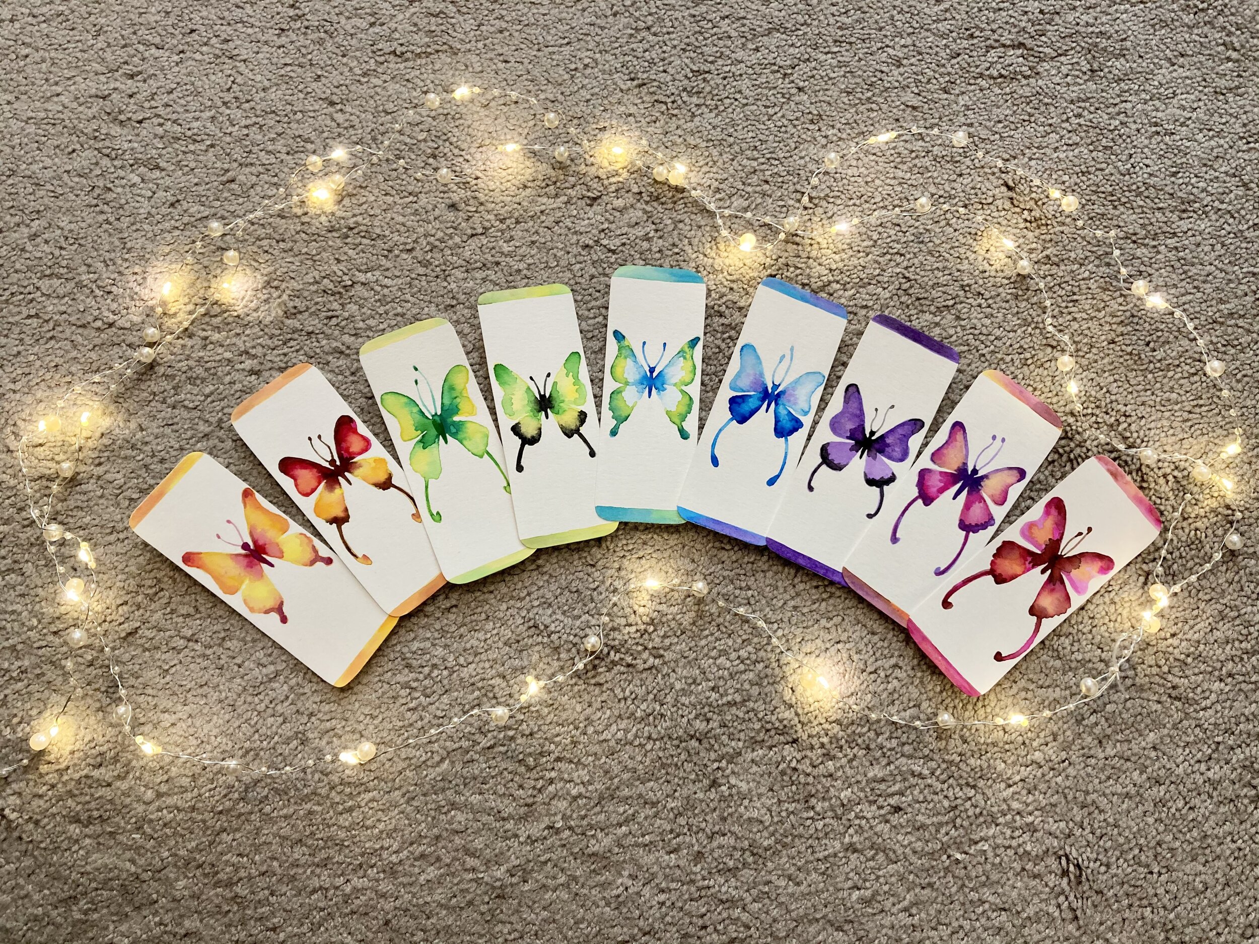 Watercolor Bookmarks