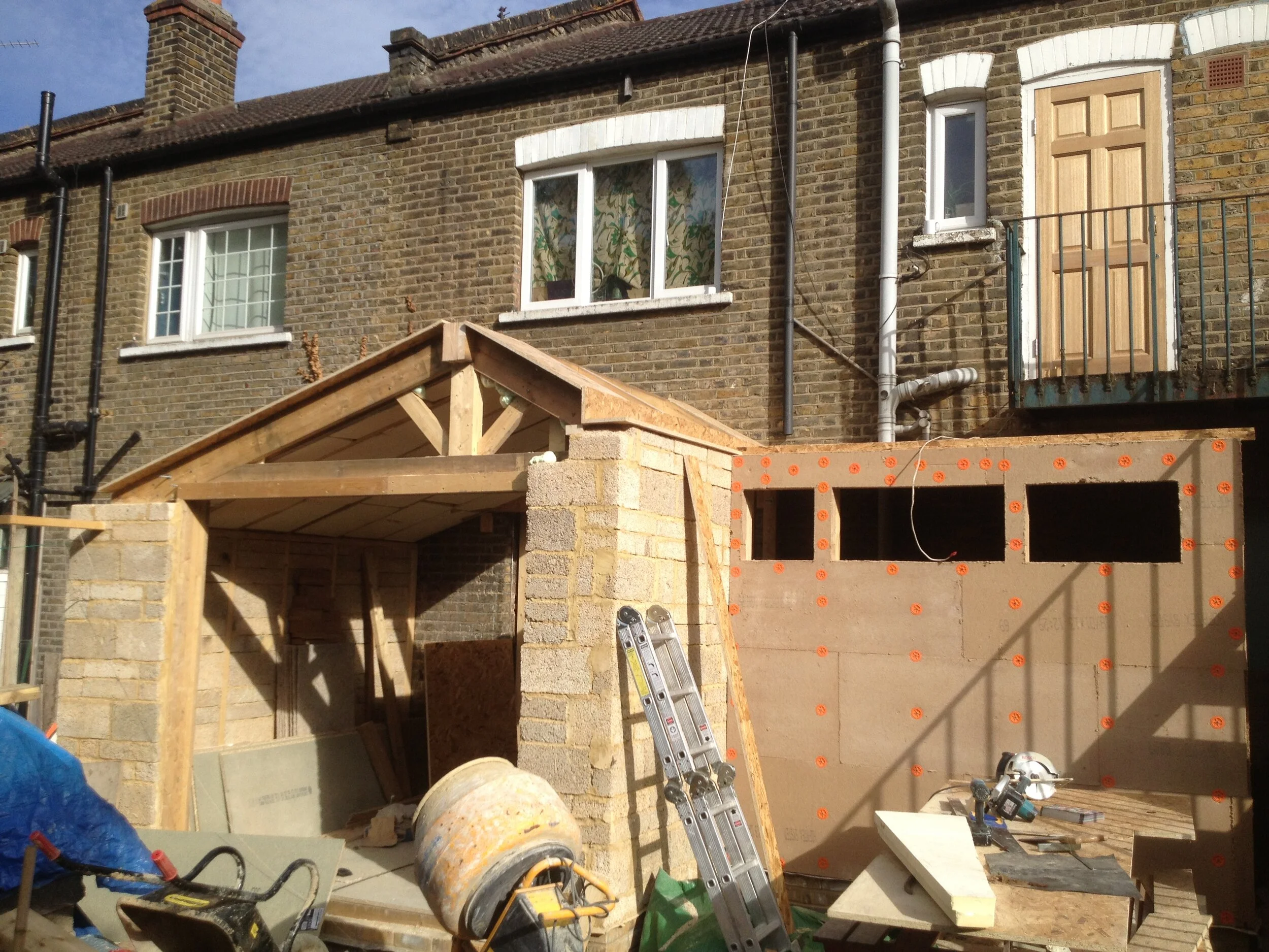 hempcrete block extension — Hempcrete by William Stanwix