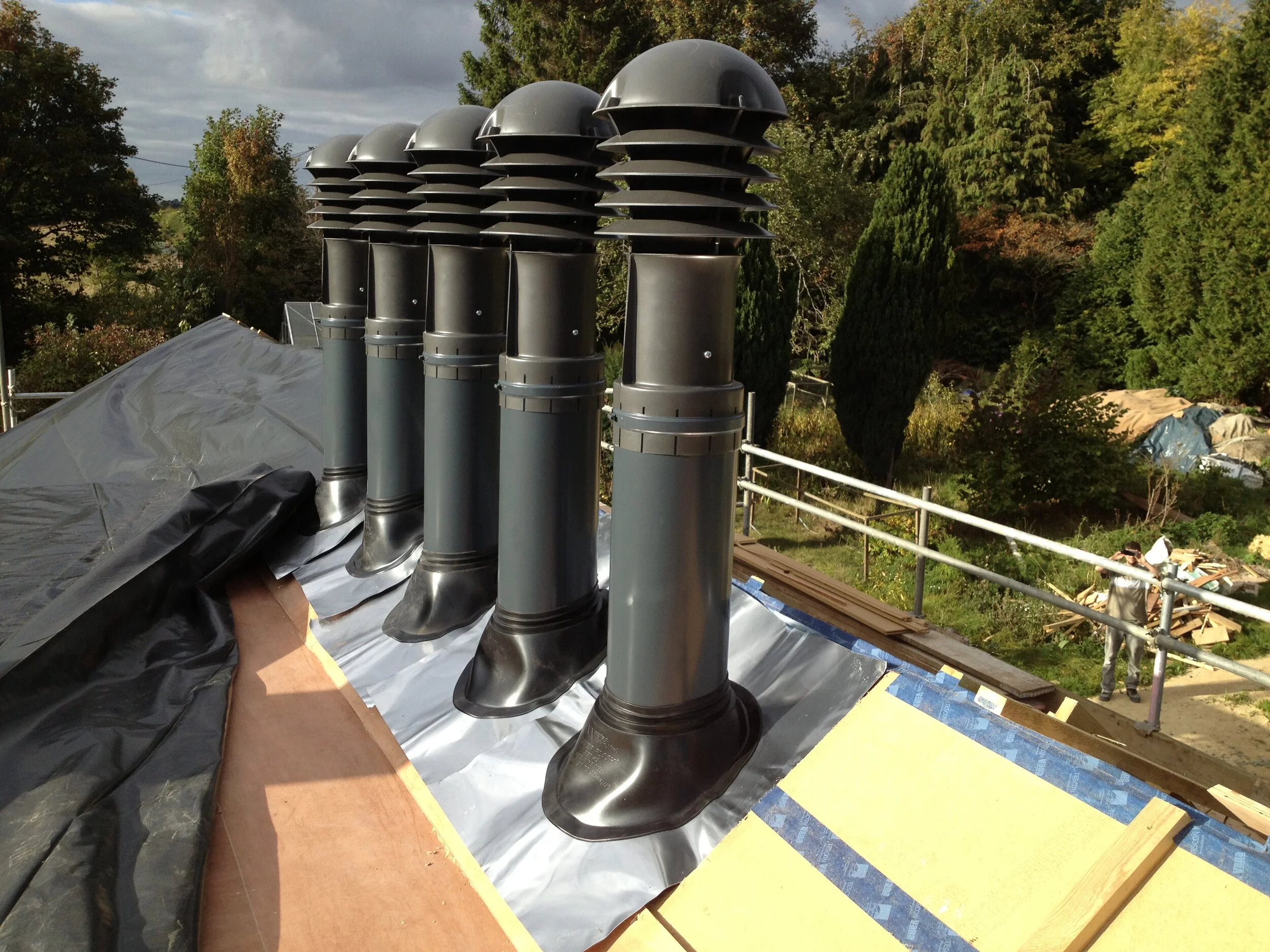 I fitted an entire passive stack ventilation system by Ventive.