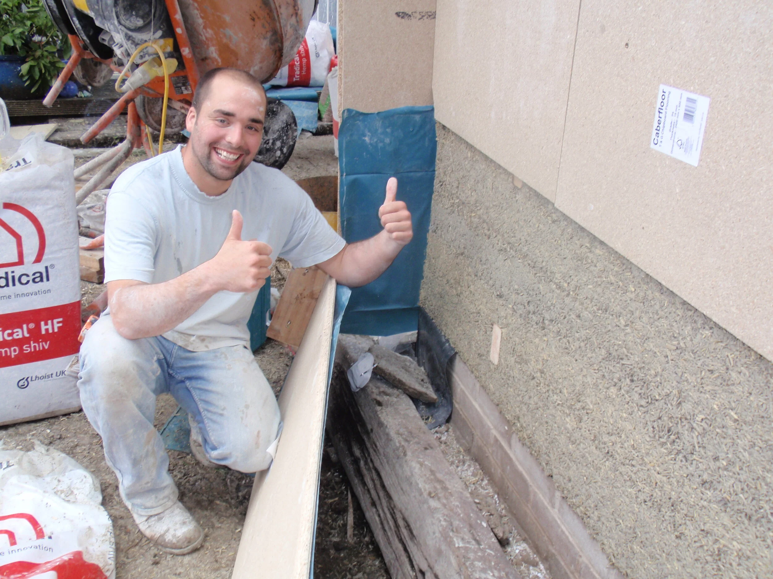 The first time I ever saw cast hempcrete.