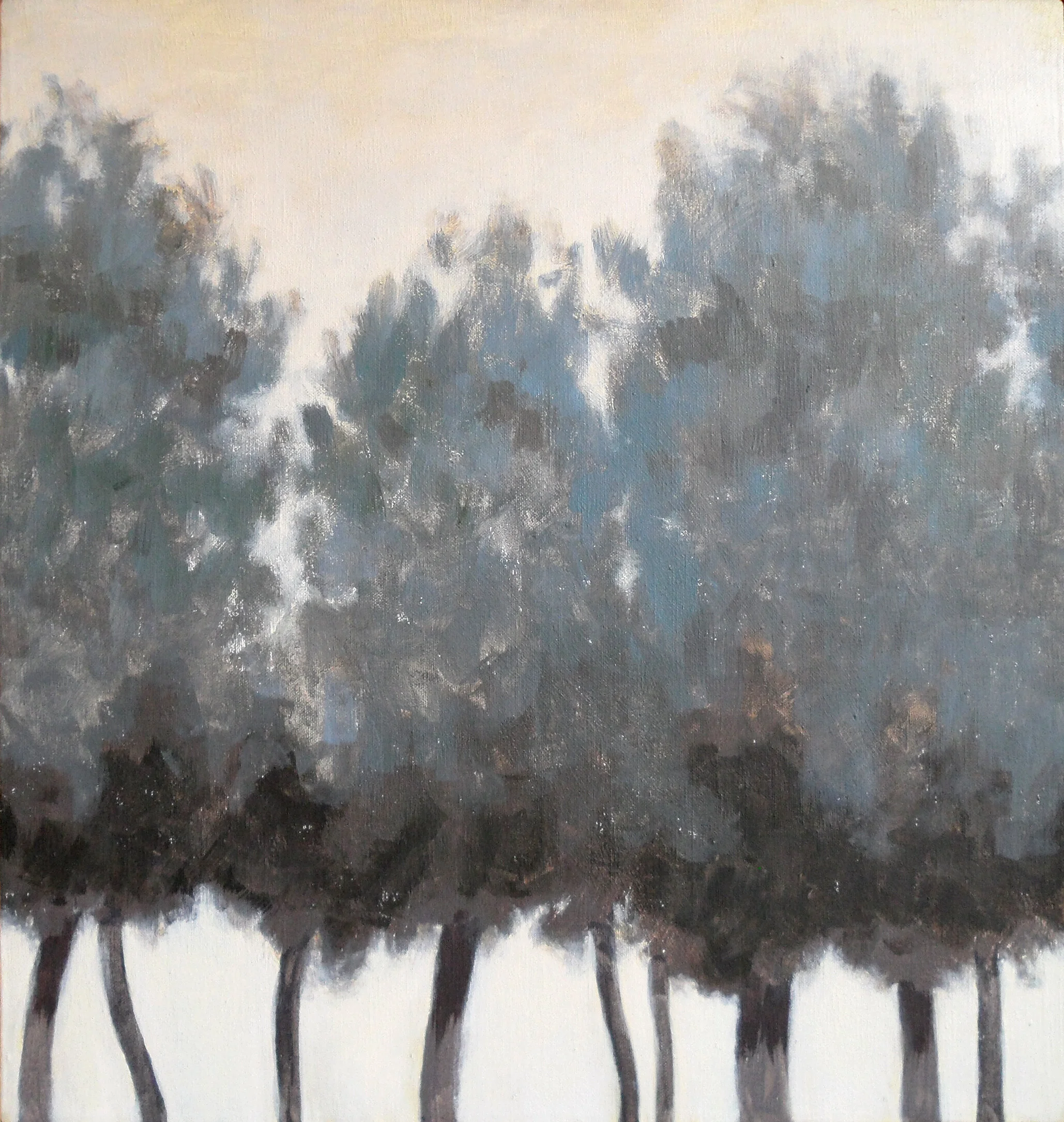 Nine Trees | Acrylic | 20 x 19 inches | 1990s