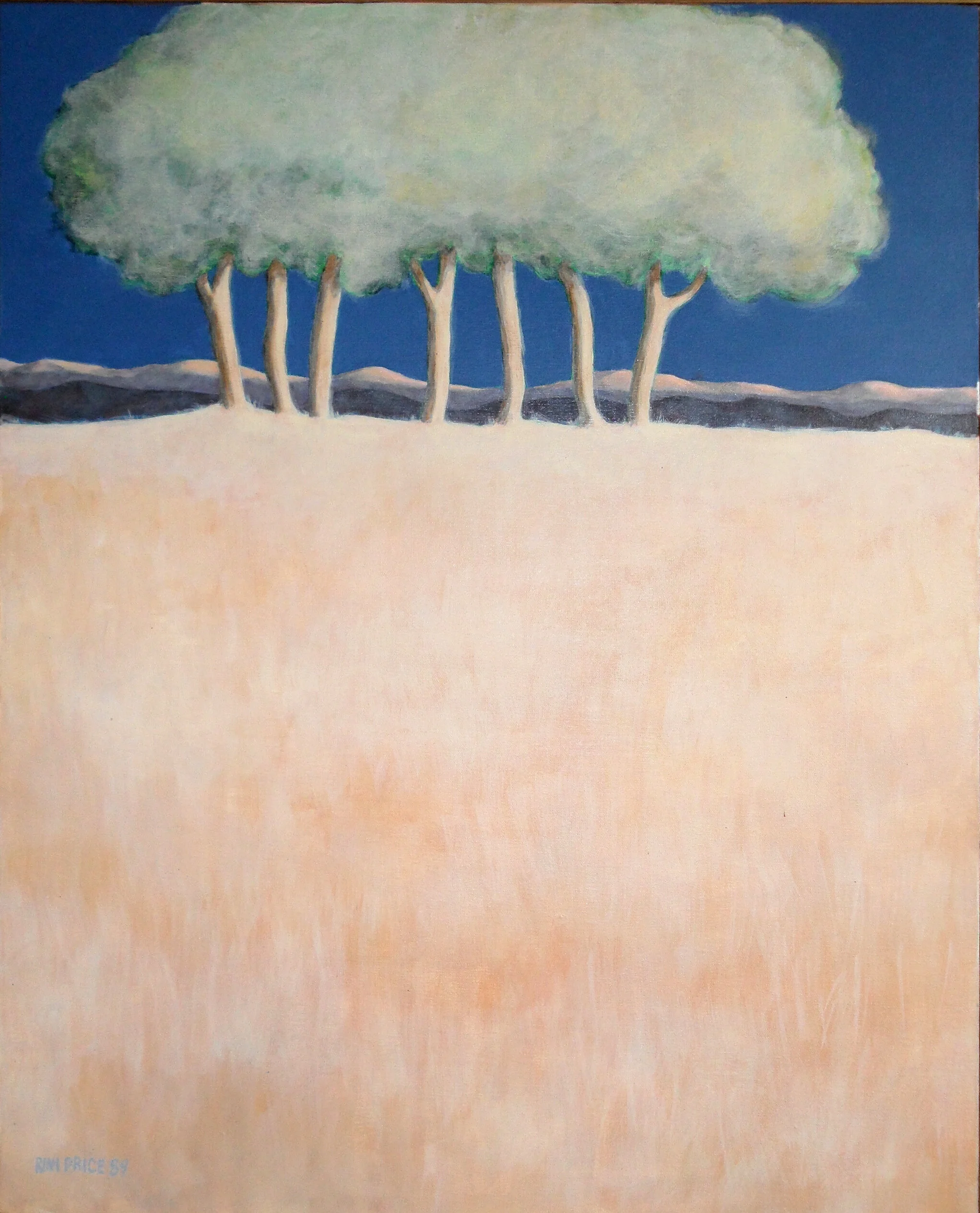 Seven Trees | Acrylic | 30 x 24 inches | 1989