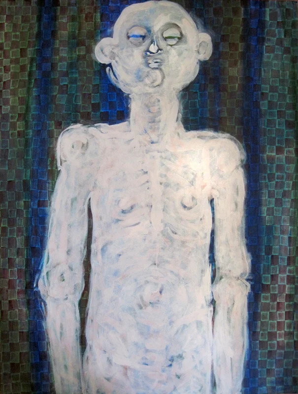 Human in the Time of Hibernation | Acrylic on canvas | 40 x 30 inches | November 2001
