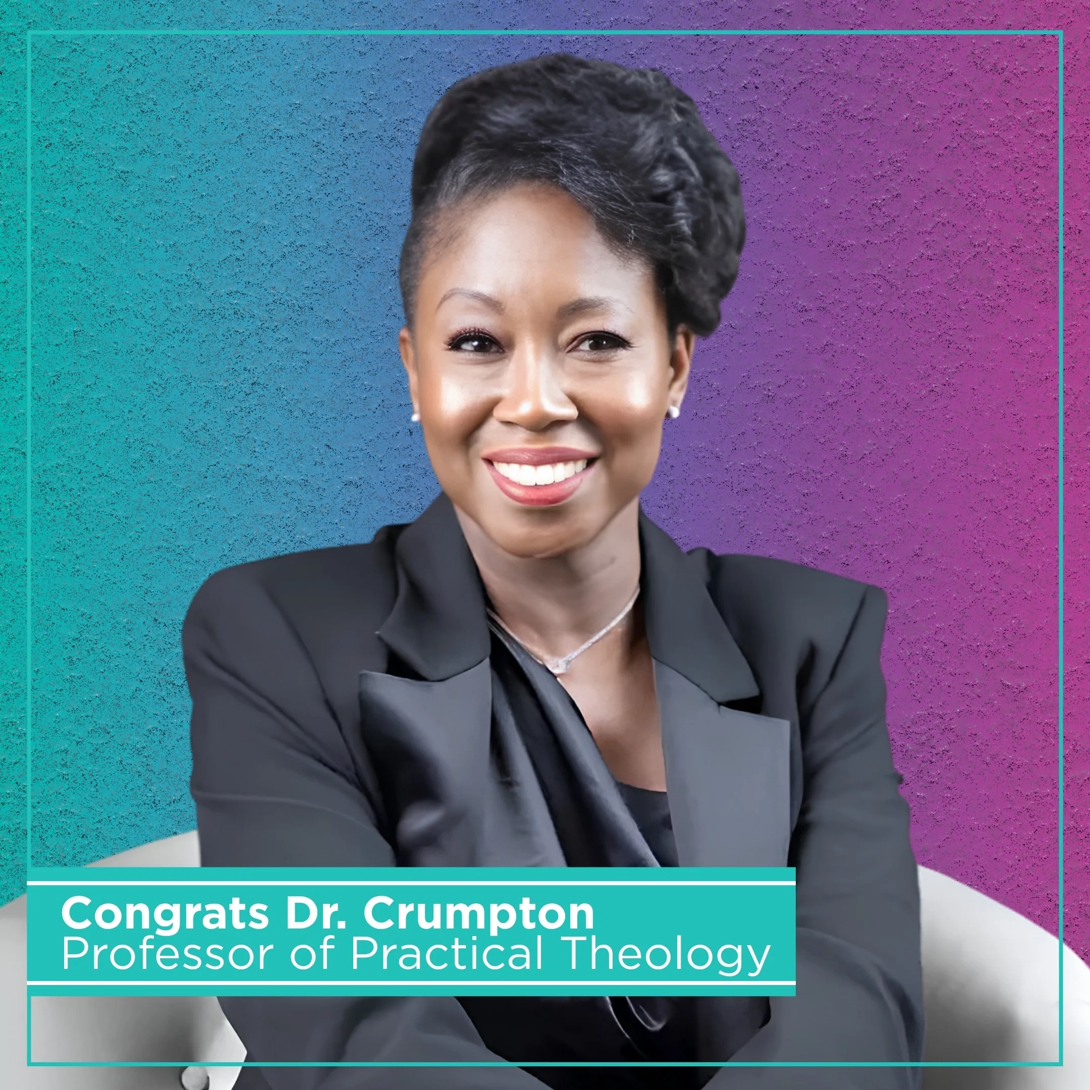 Congrats Dr. Crumpton!