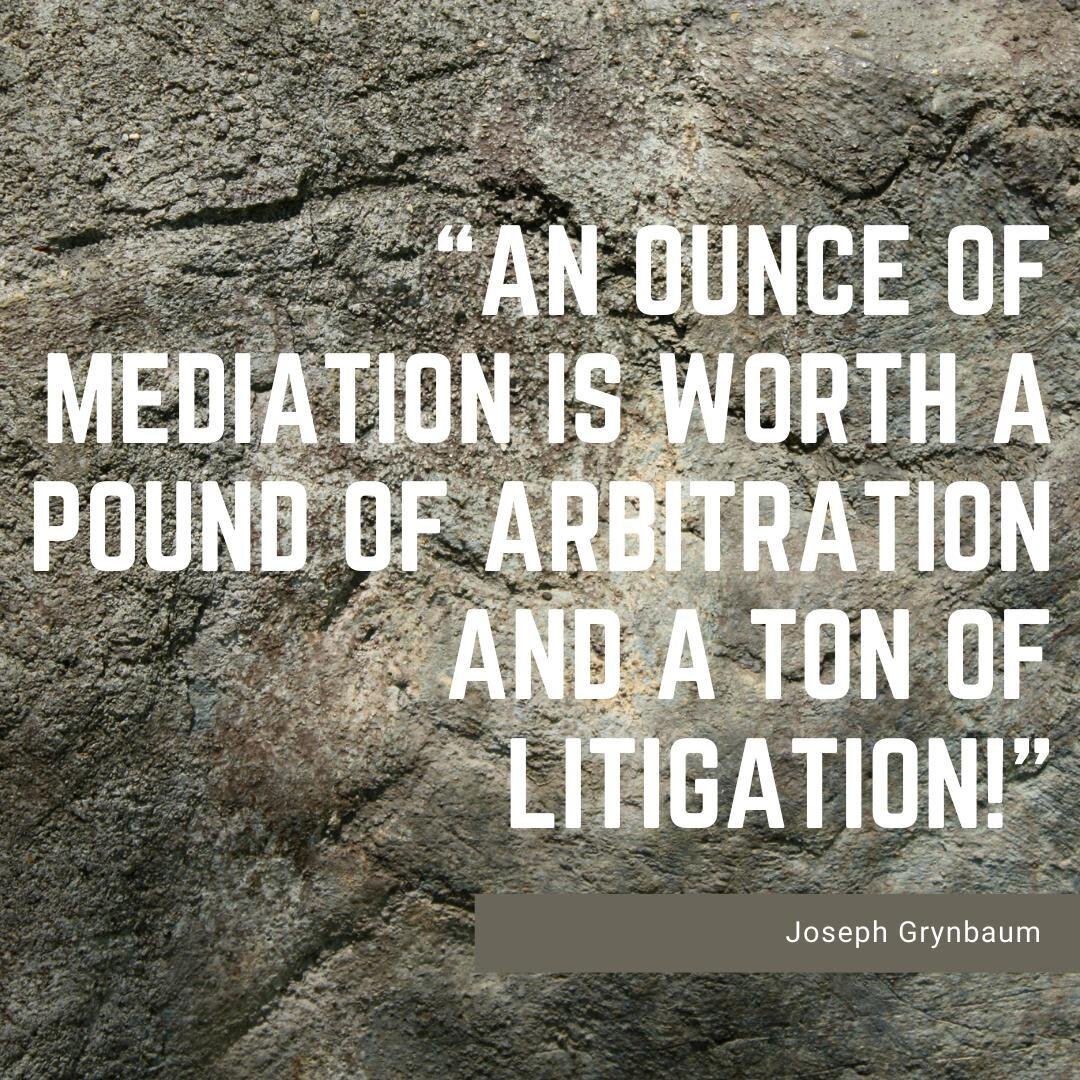 👏 This is so true! Mediation is much more effective problem solving. Mediation discourages further conflict rather than encourages it like litigation and arbitration tend to. ⠀
⠀
#MediationLA #ResolveMediation #LosAngeles