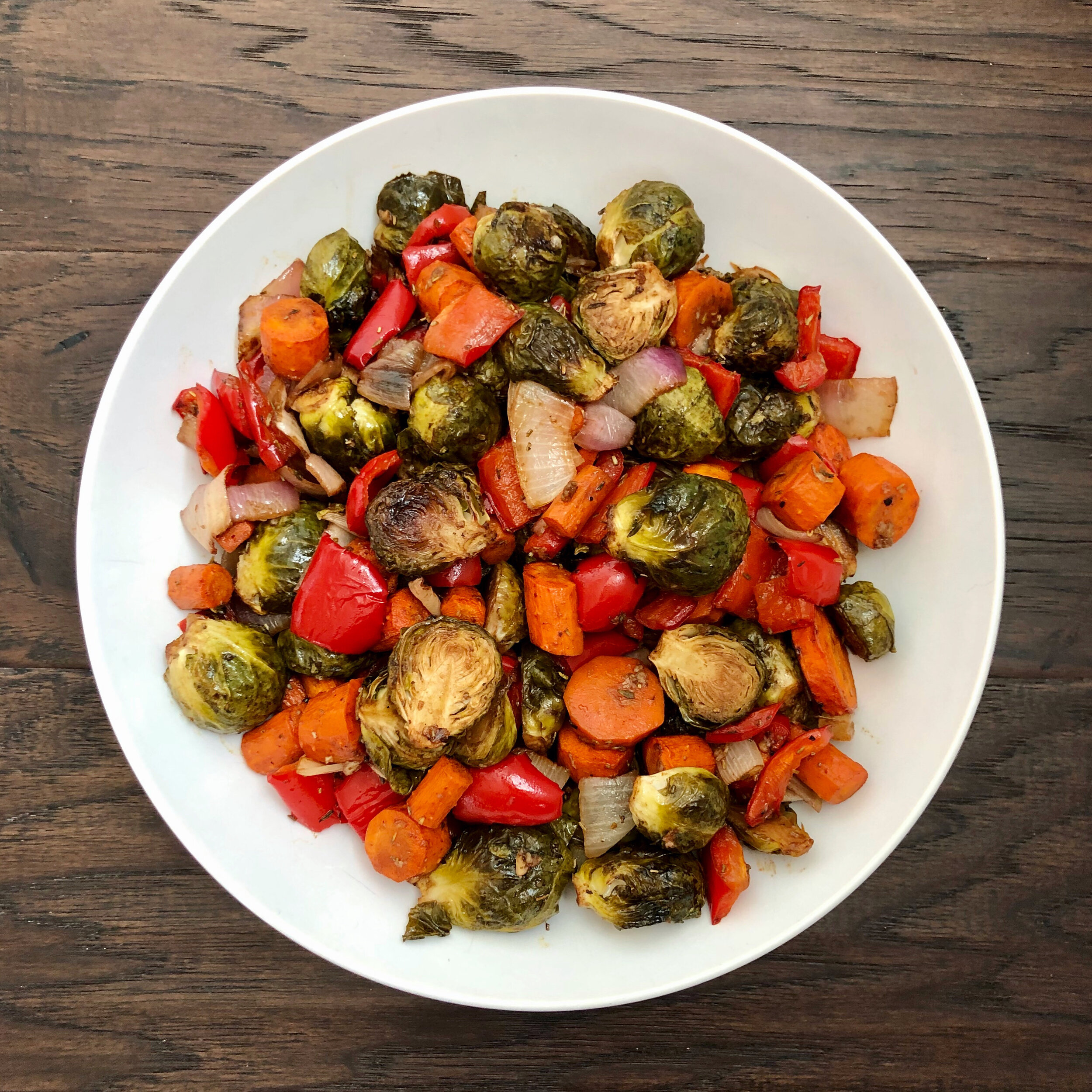 Balsamic Dijon Roasted Veggies