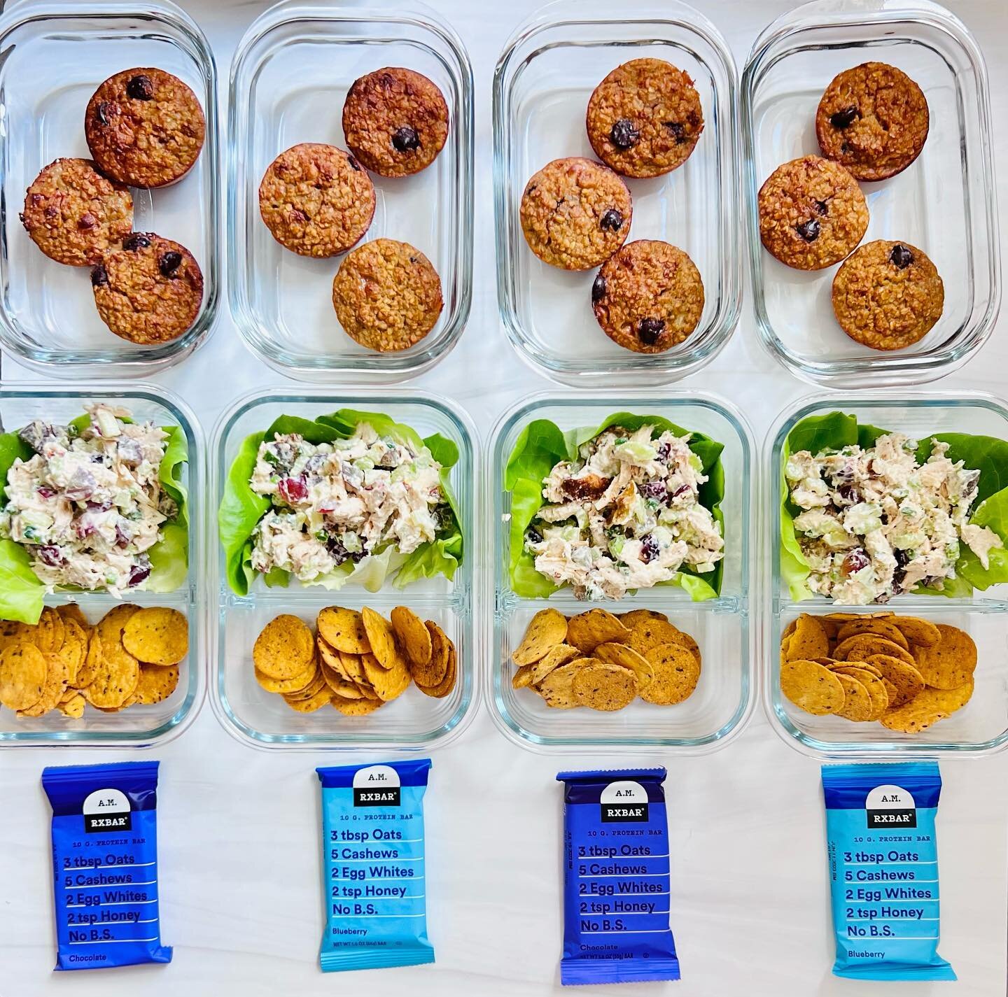 Happy Meal Prep Sunday!

Breakfast: Baked Oatmeal Bites

Lunch: Chicken Salad

Snack: @rxbar 

Want the recipes for this meal plan and a full grocery list for the week?

Get it all by becoming a paid subscriber to my newsletter!

For just $6 a month,
