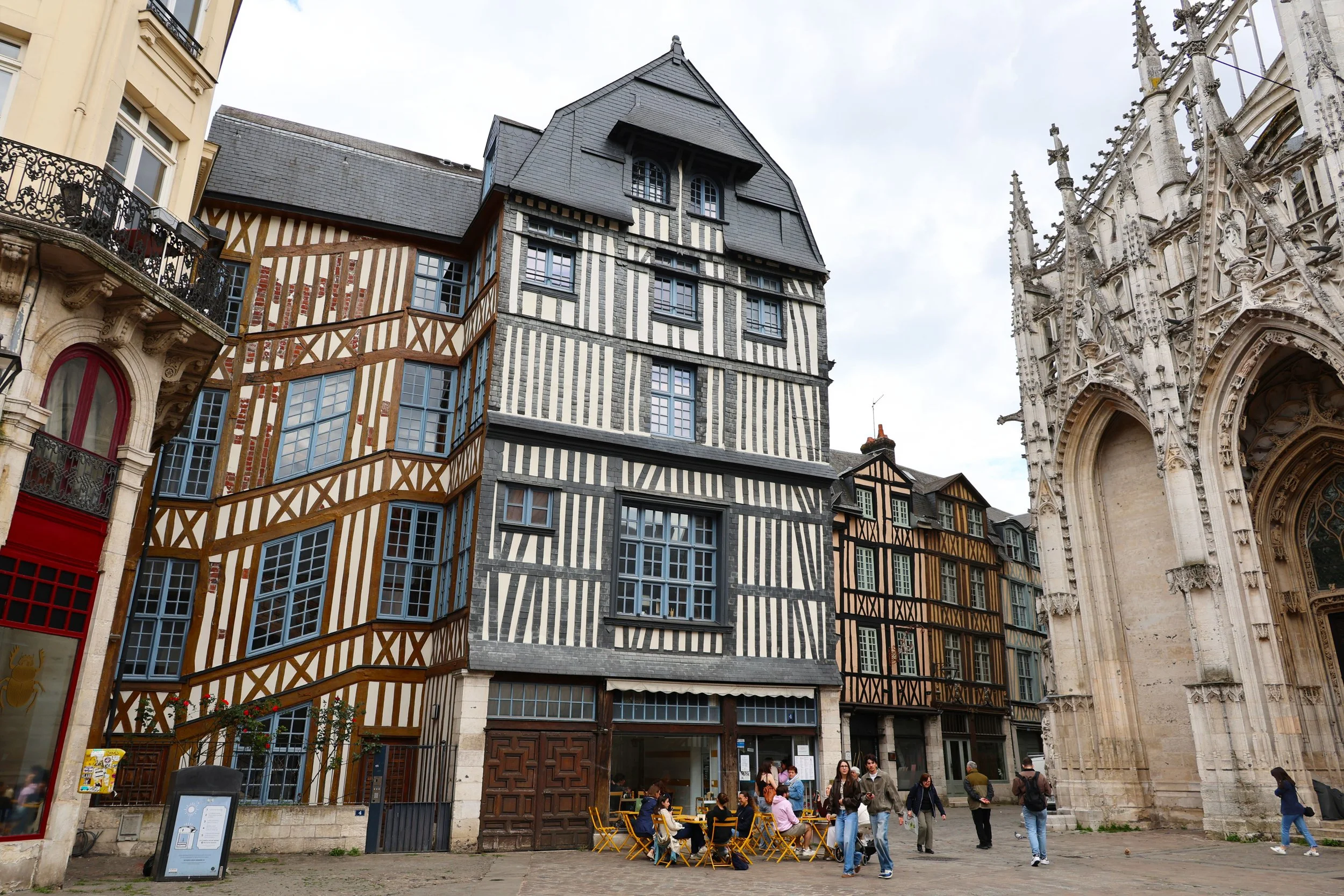 Historic view of Rouen in Normandy, administrative centre of English-controlled Normandy during the service of Richard, Duke of York in the 1440s.