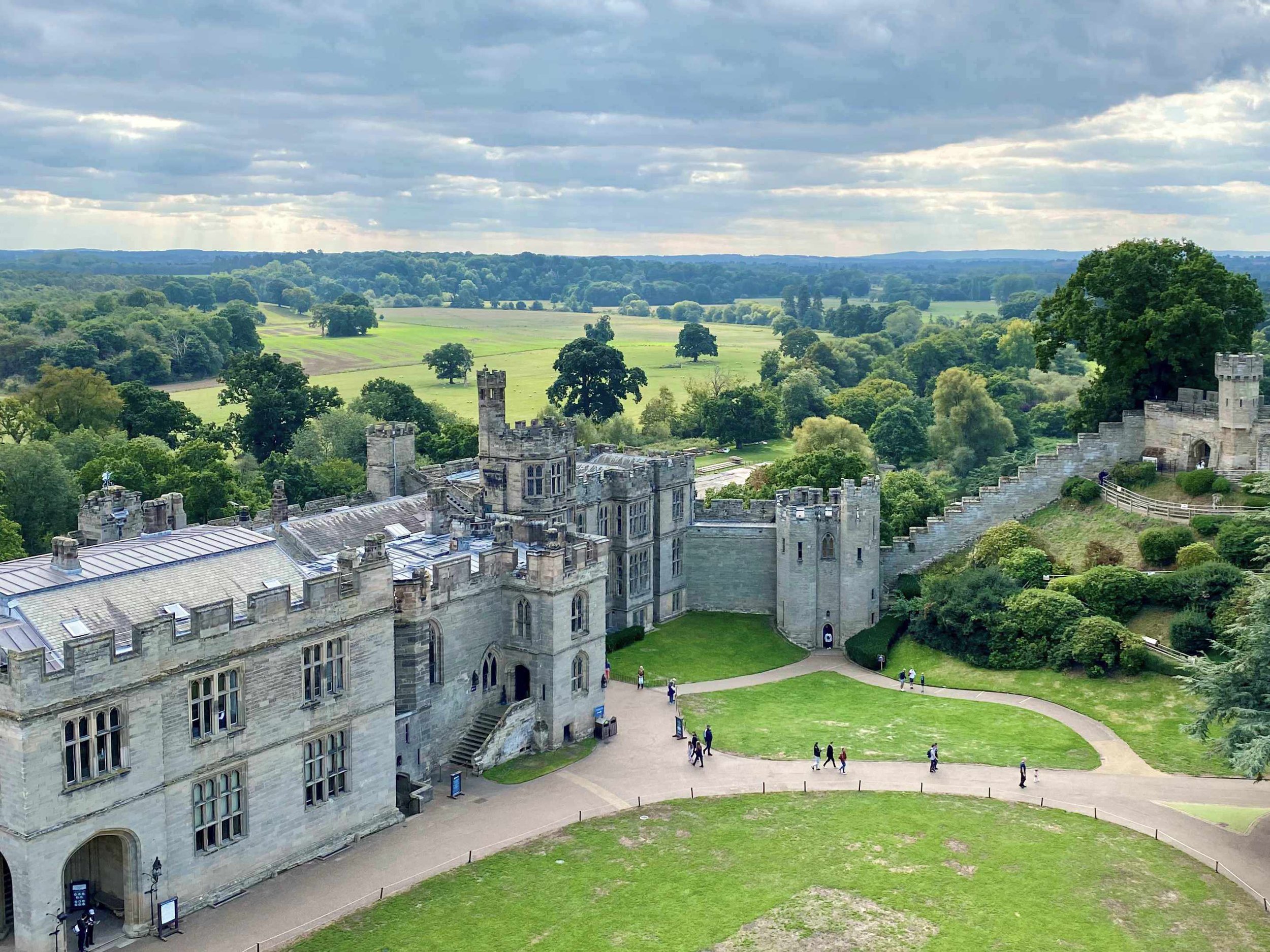 View of Warwick Castle from Guys Tower