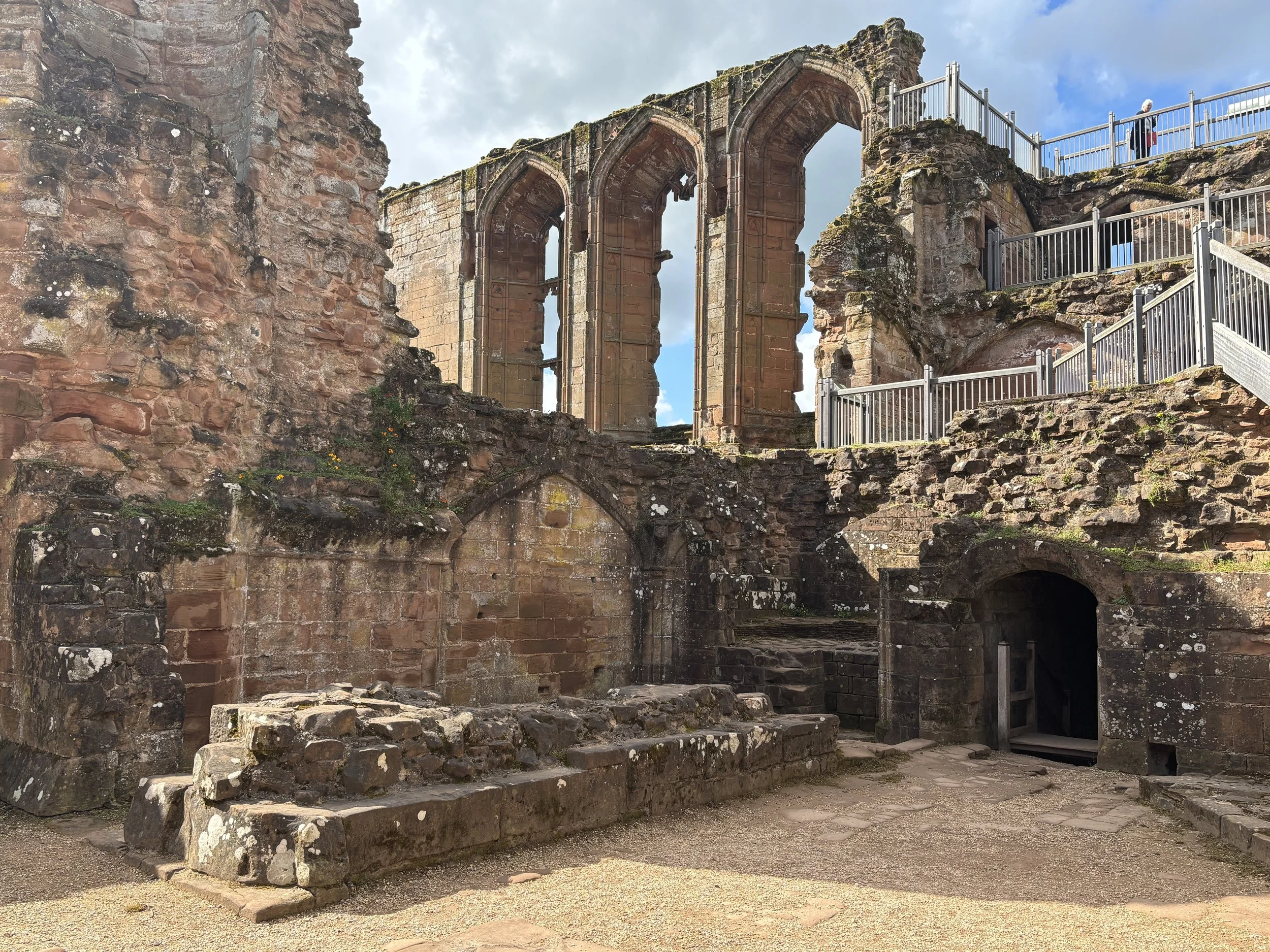 Ruins of the Great Hall at Kenilworth Castle in England