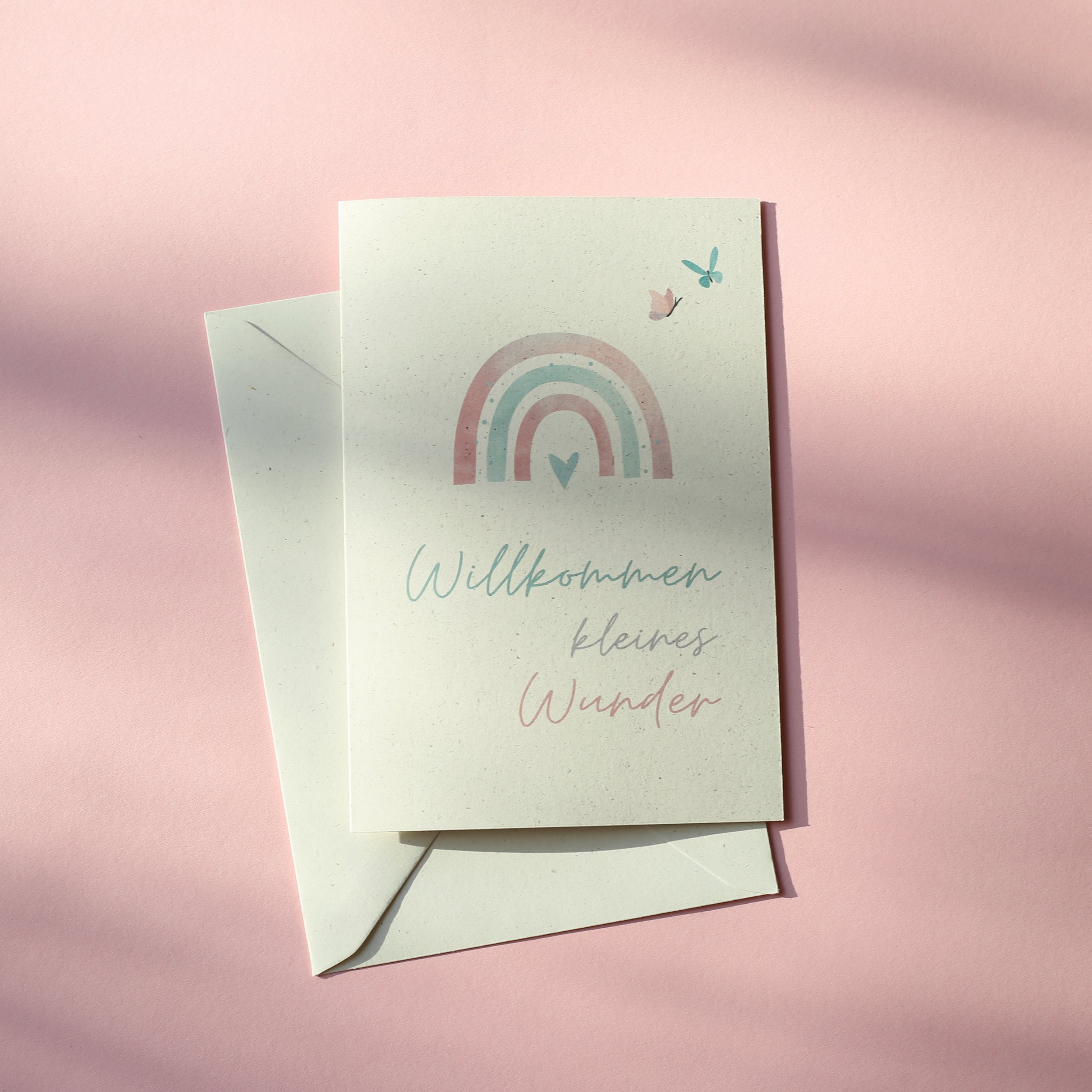 Kleines Wunder - Babykarte im Format DIN B6