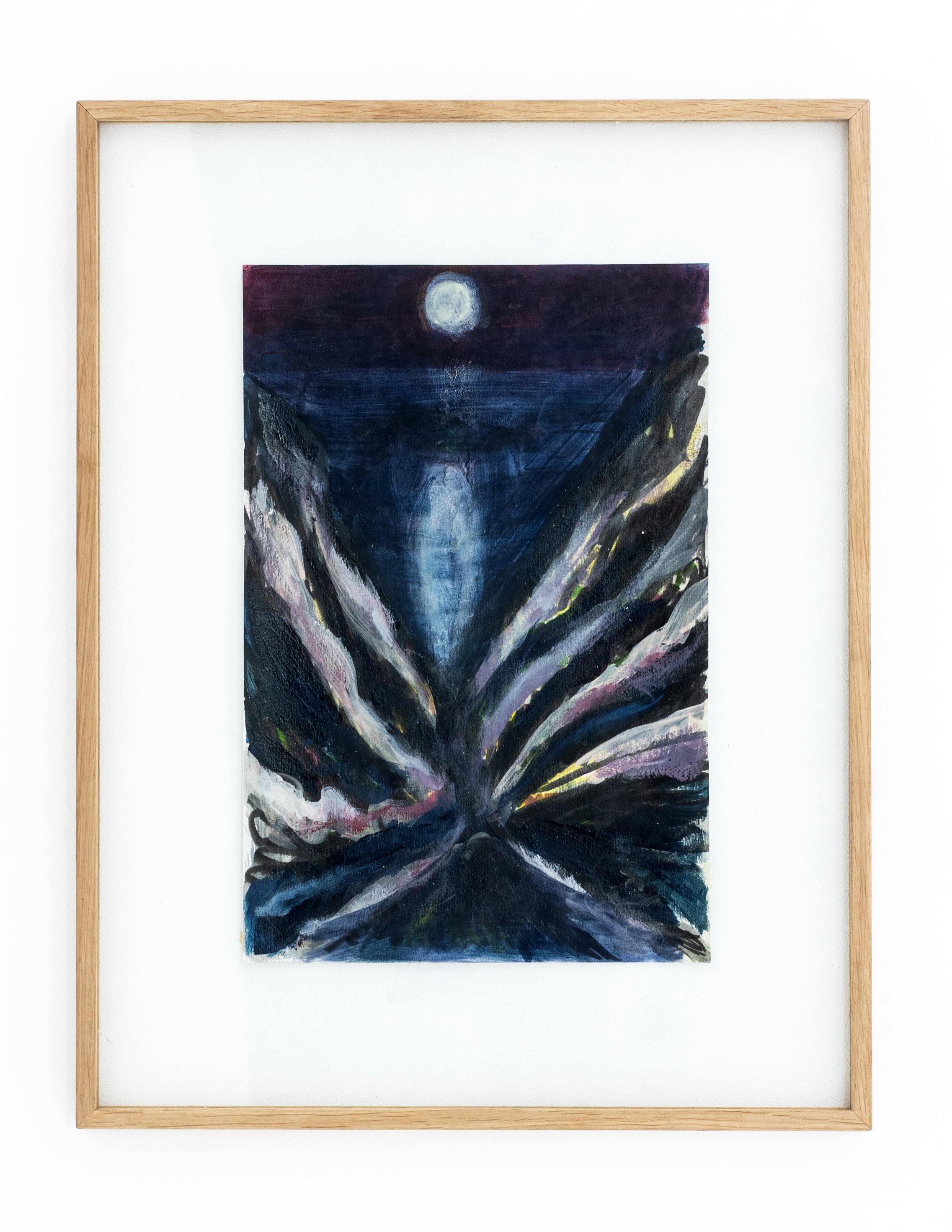   KYTHIRA , 2020, acrylique et huile sur papier, 20 x 30 cm  