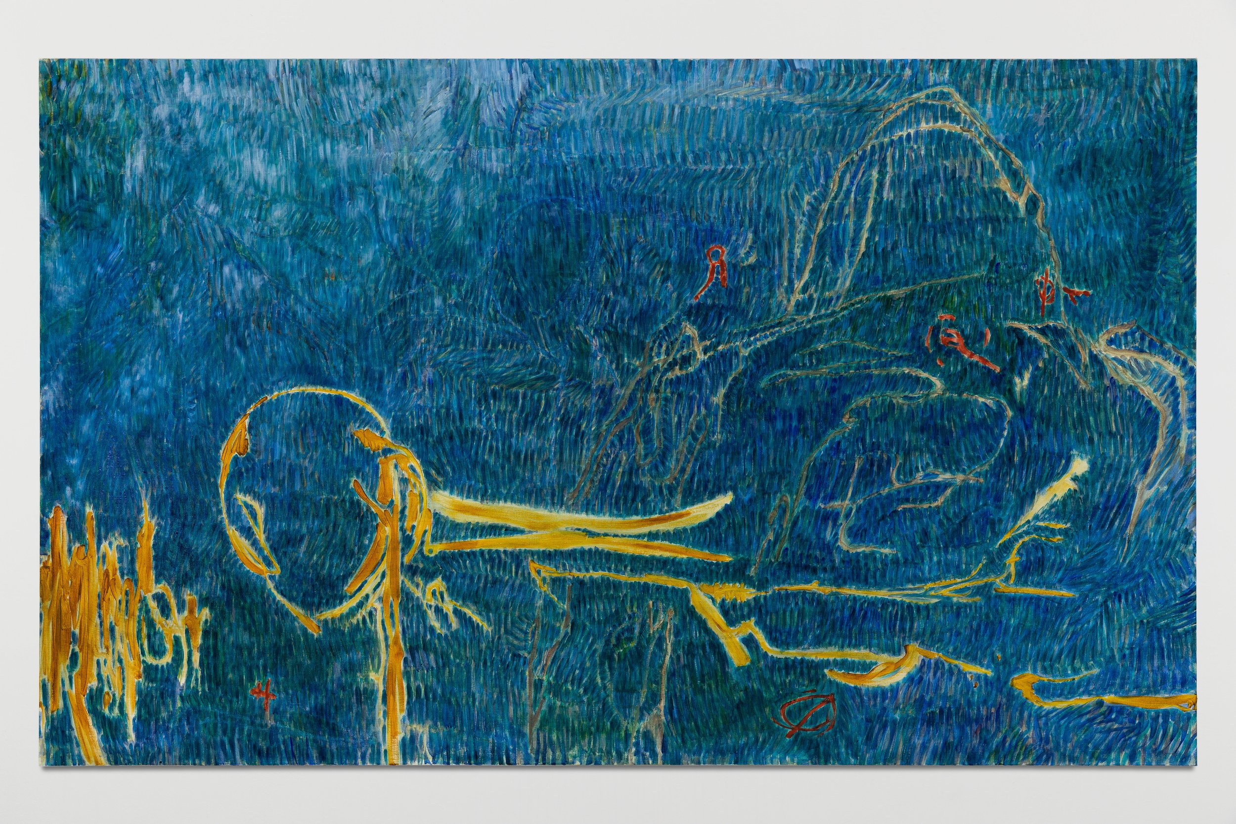   Vies parallèles,  2021 , Oil on canvas, 180 x 110 x 3,5cm 