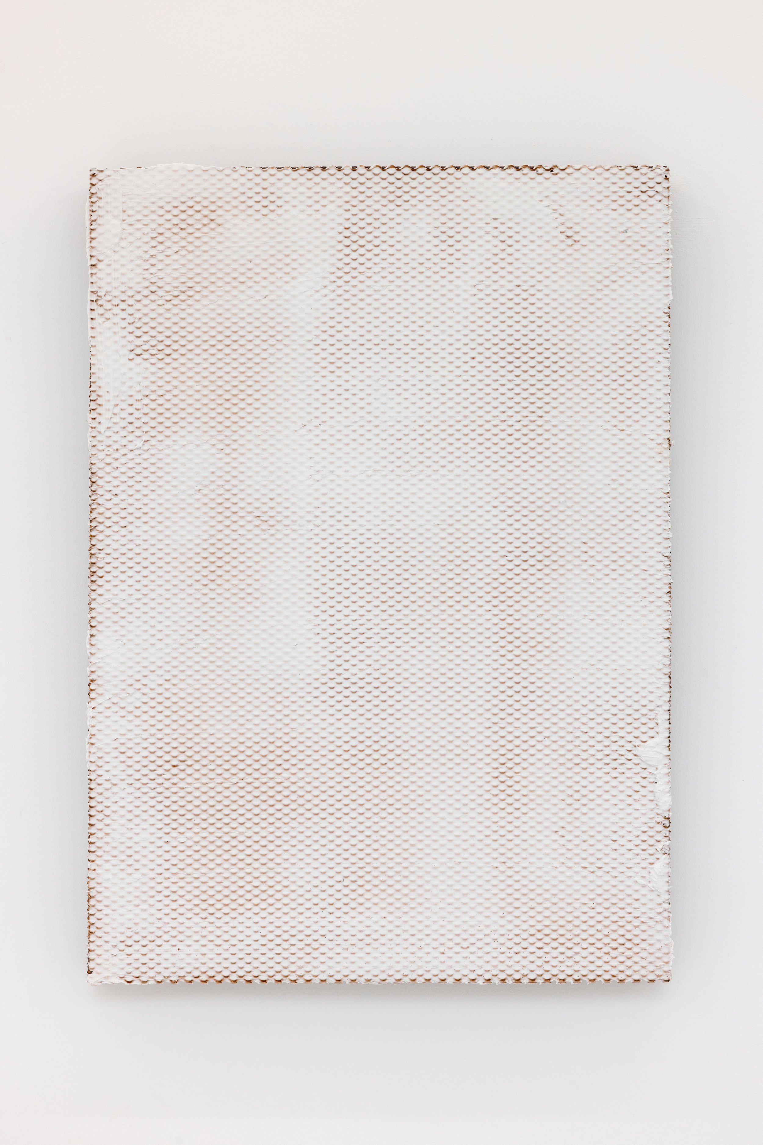  If skin could speak : about sat.01.03, 2023, acrylic on steel, 55 x 40 x 5 cm 