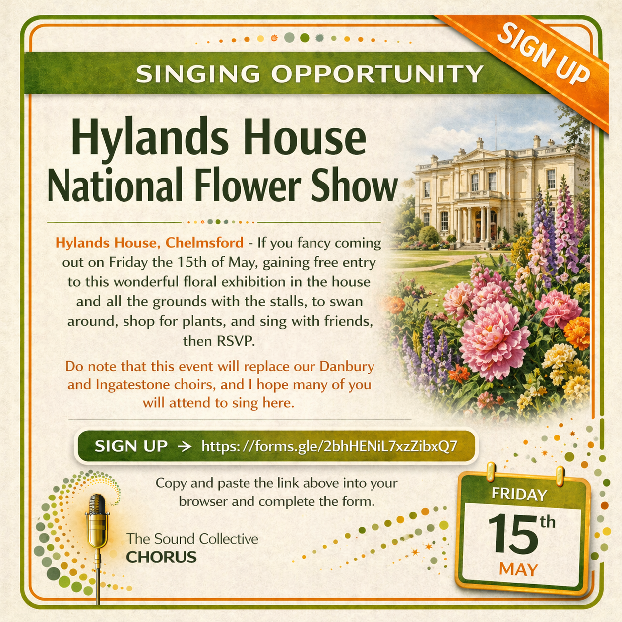 CLICK ON THE IMAGE FOR THE FORM TO APPLY TO SING