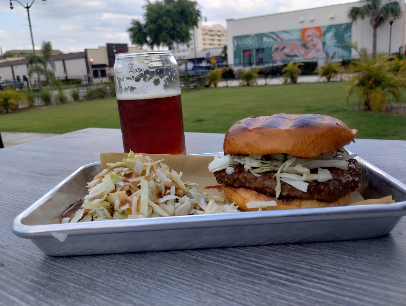 Burgers & Brews at Violet’s Venom Brewery
