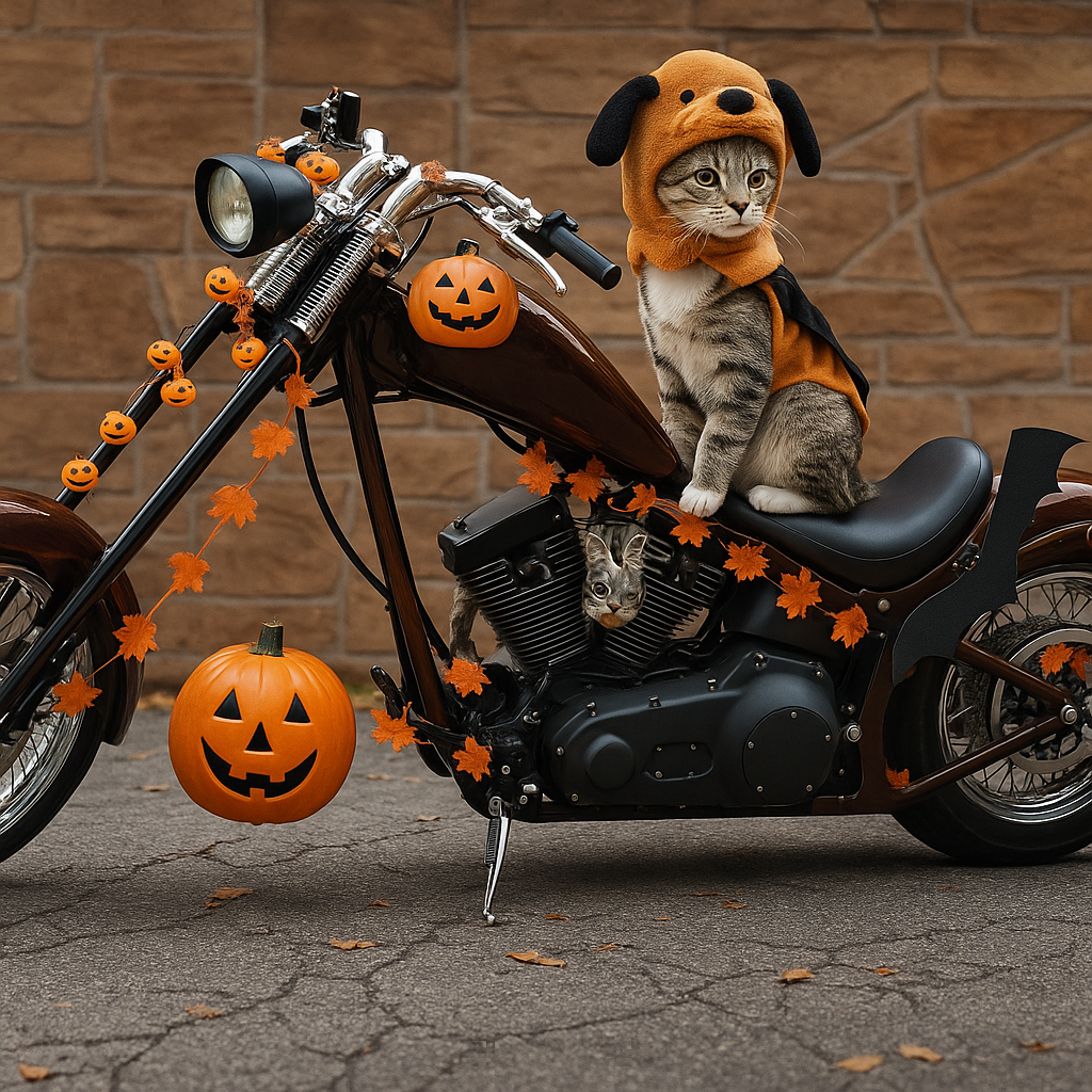Motorcycle Halloween Decoration Contest