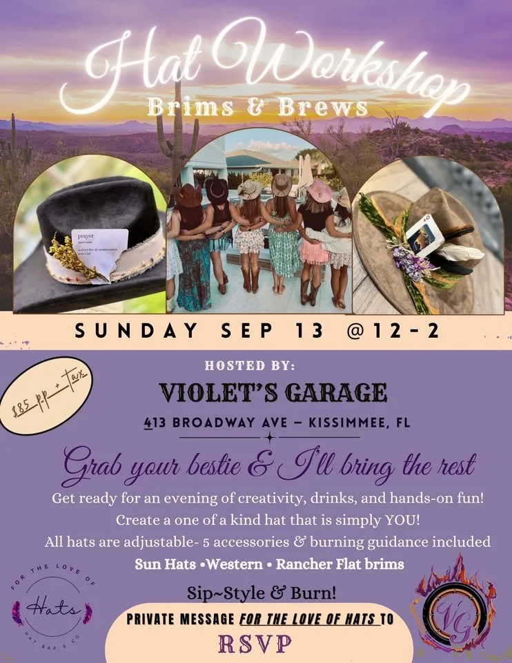 Brims & Brews Hat Workshop