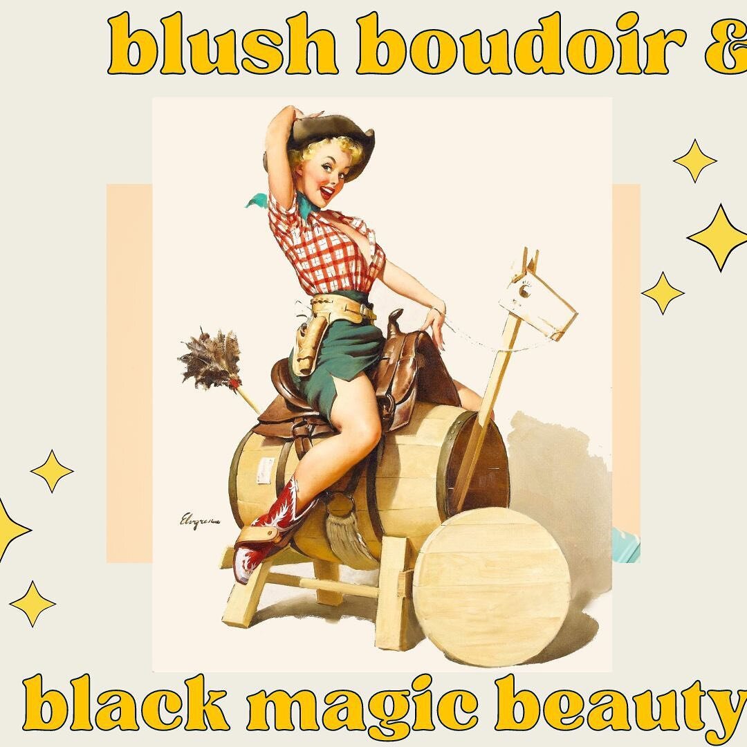 @blackmagic._beauty &amp; @blushboudoirnw are partnering for pinup sessions in June! Get out your boots!
🤠