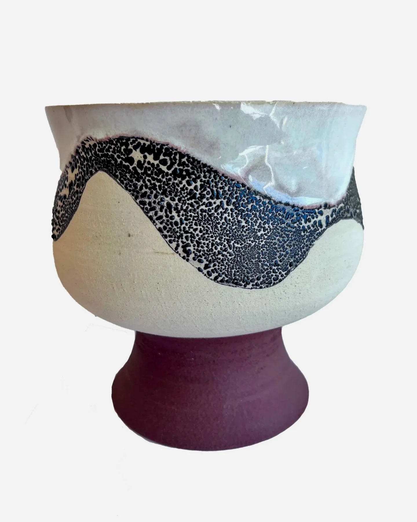 TESSA RICHARDSON - Wave Stem Bowl | Ceramic | 6.5 by 6.75 inches | 2024