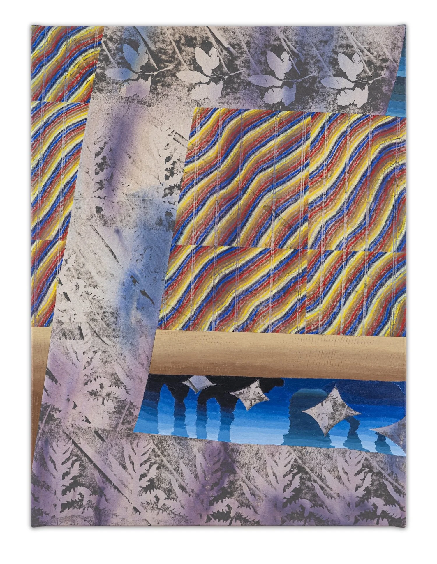 WILL HUTNICK - Electric Sky | Acrylic, graphite and wax pastel on canvas | 40 by 30 inches | 2026