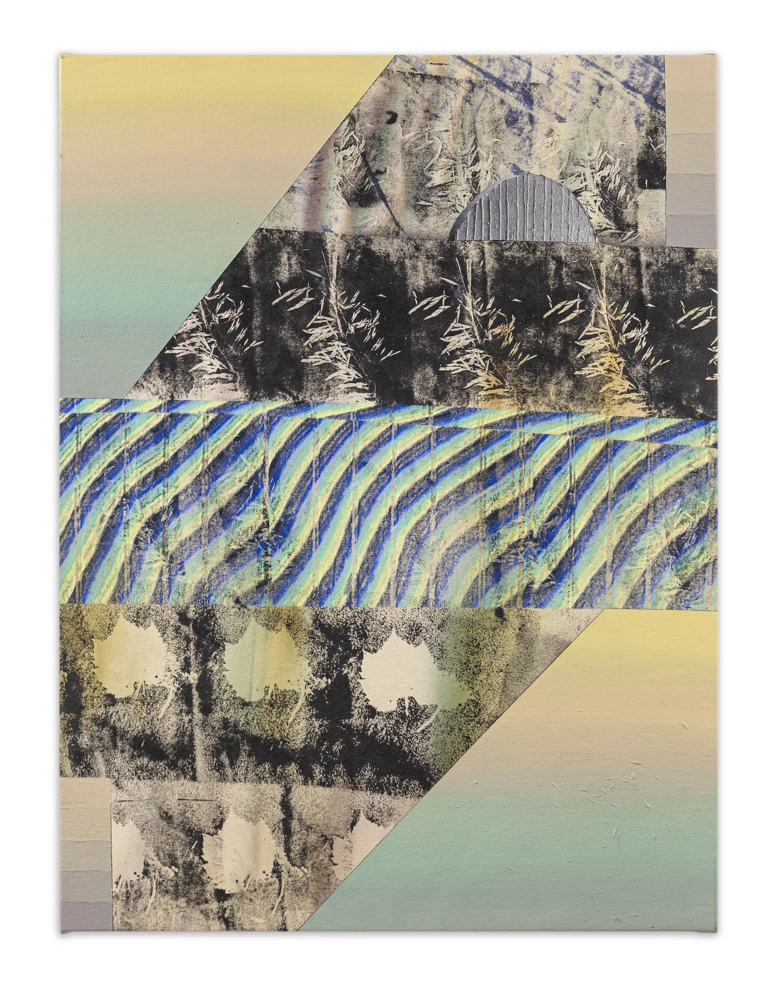 WILL HUTNICK - The Shapes of Clouds The Thoughts of Chestnuts | Acrylic, graphite, spray paint and wax pastel on canvas | 40 by 30 inches | 2026