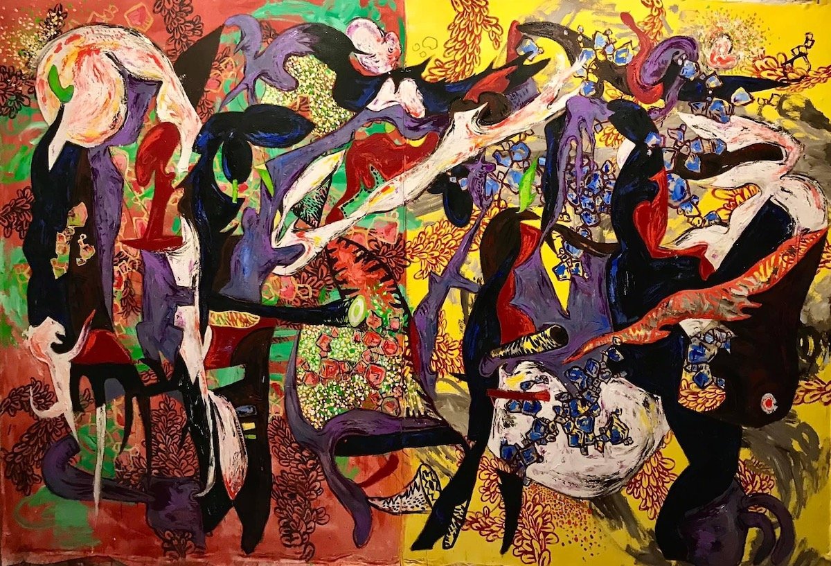 Rapture
acrylic on canvas, 90 by 144 inches