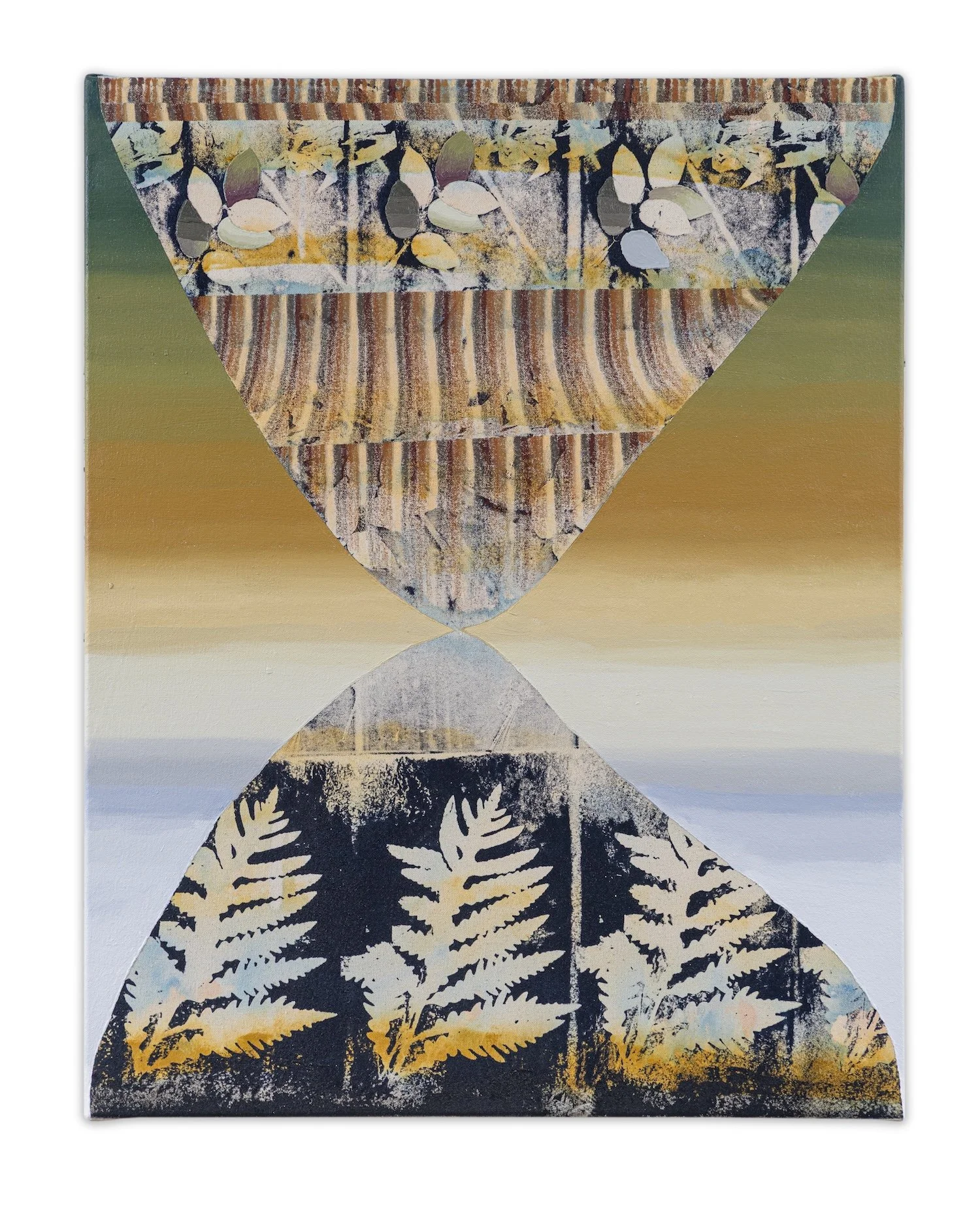WILL HUTNICK - Hourglass | Acrylic and wax pastel on canvas | 28 by 22 inches | 2026