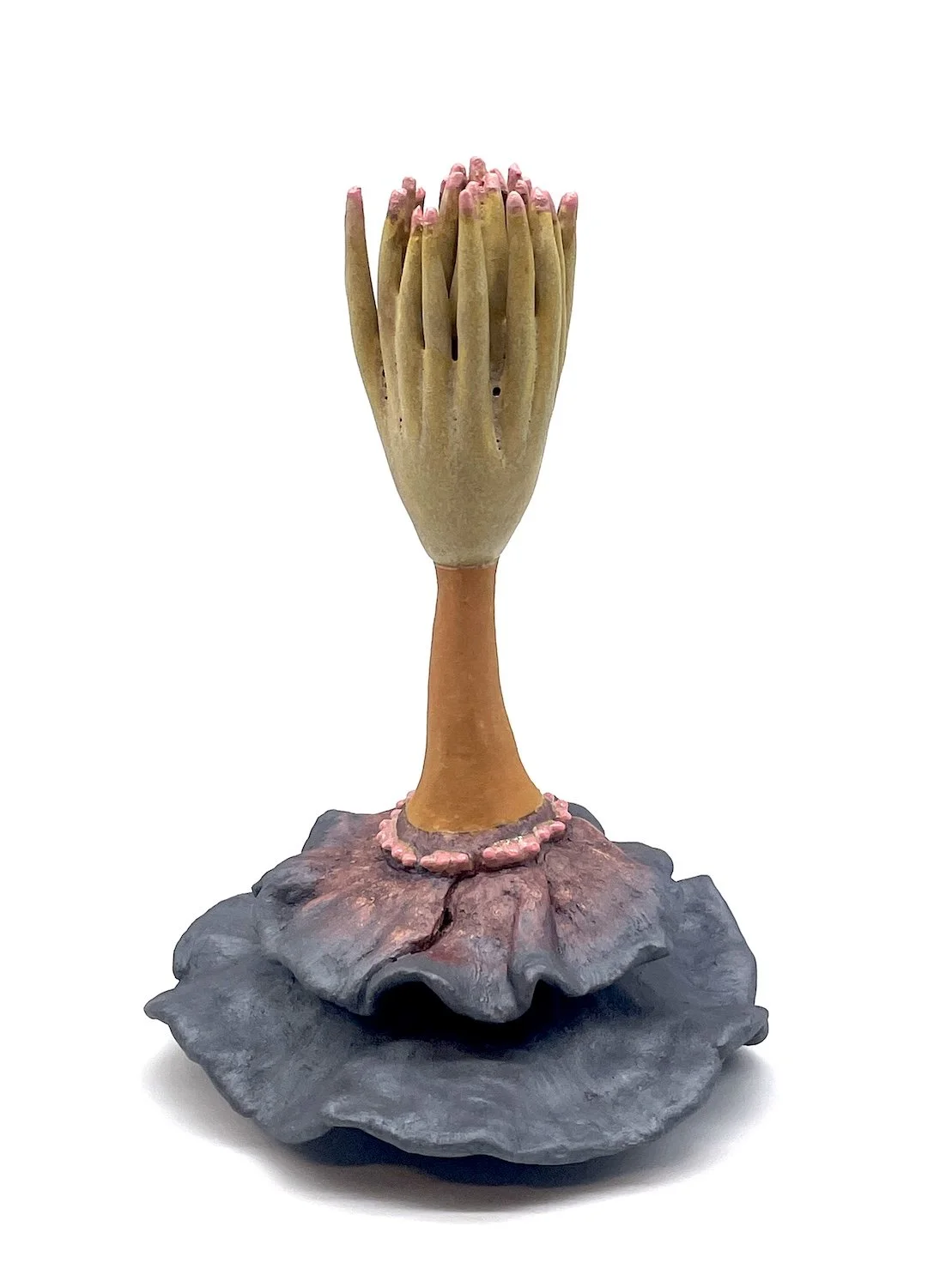 JULIE EVANS - Suckle | Glazed ceramic | 6.5 by 4.5 by 4.5 inches | 2024