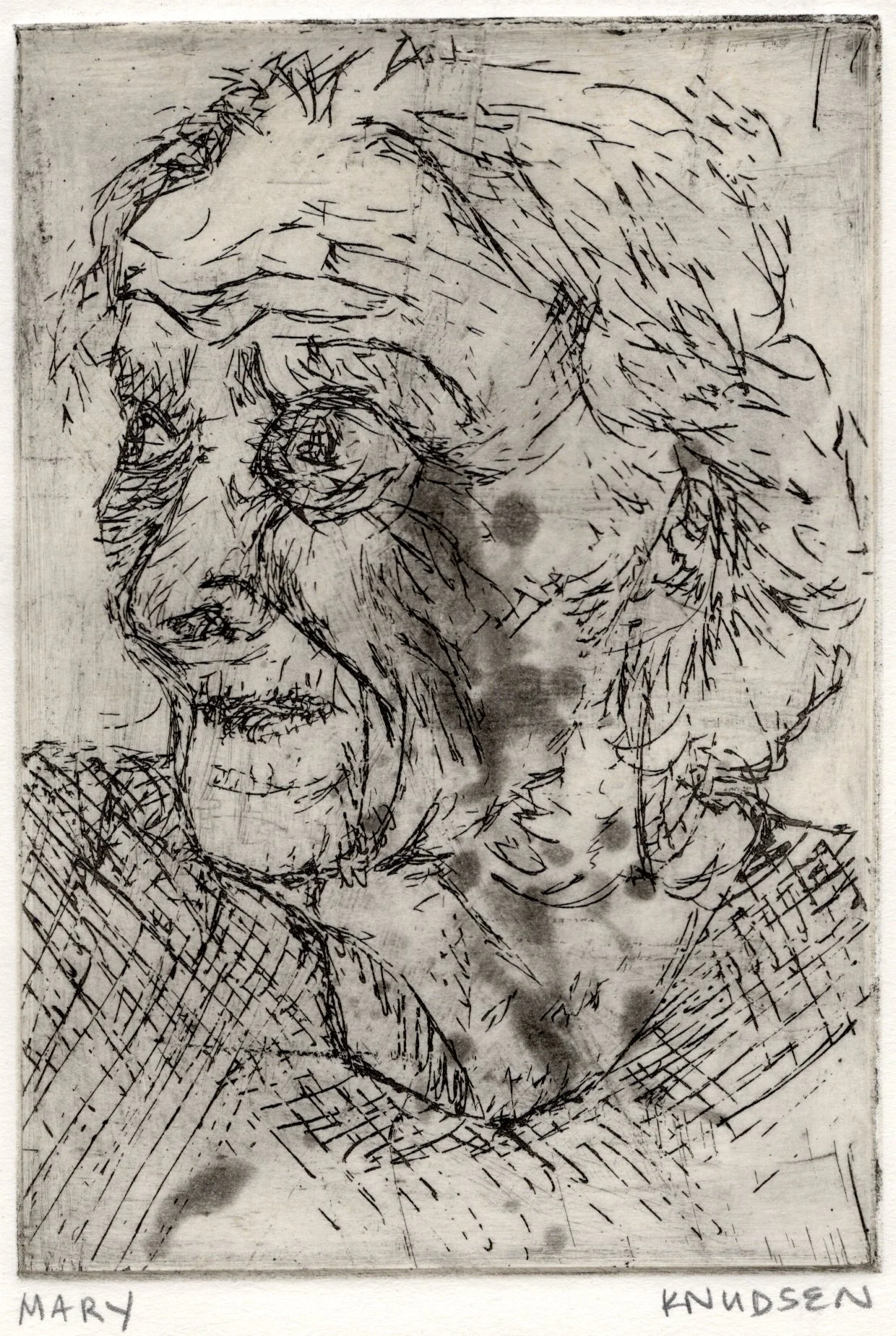 "Mary" Etching & Sugarlift 