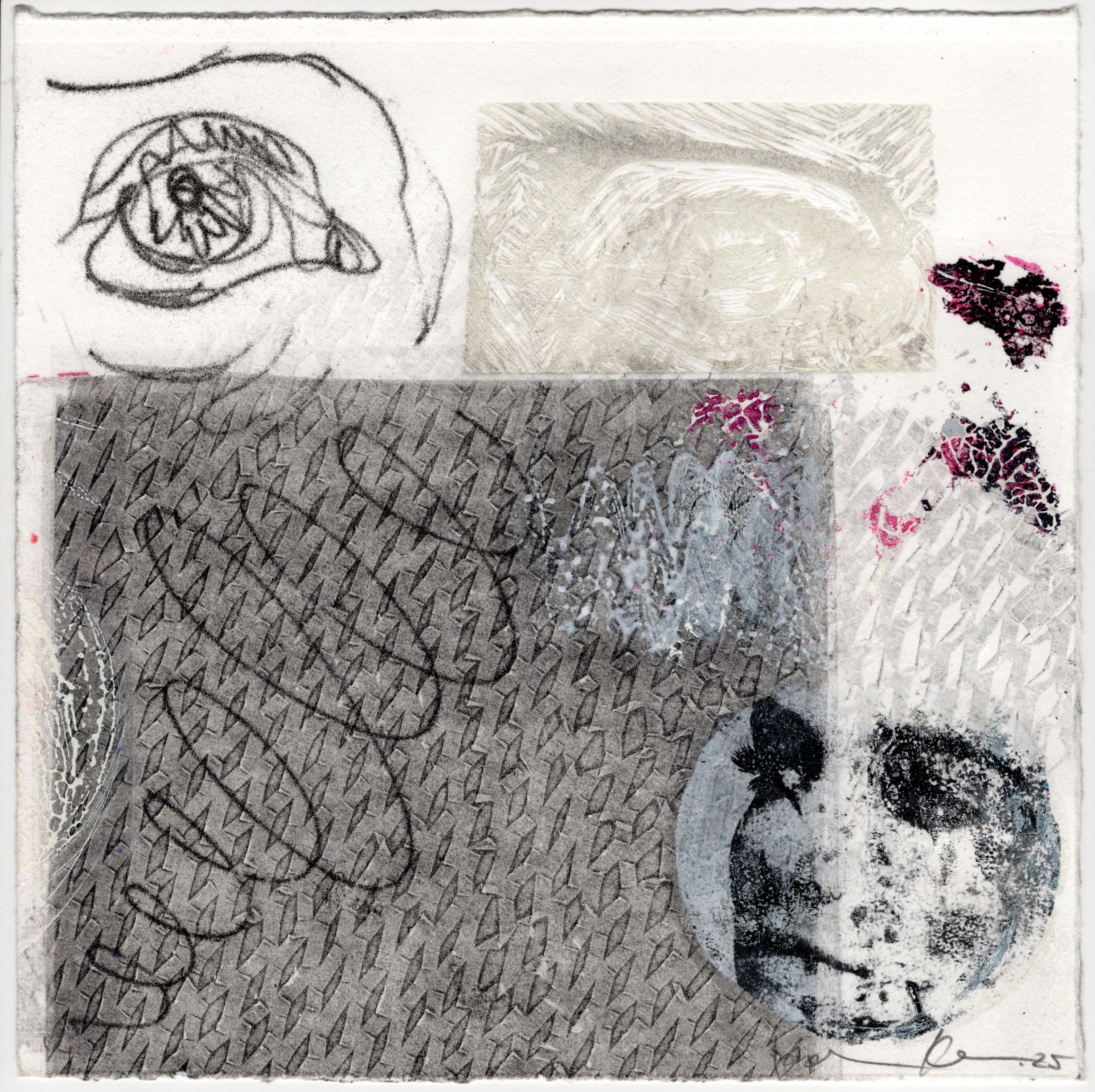 "Through The Thick and Thin" Monotype and Relief