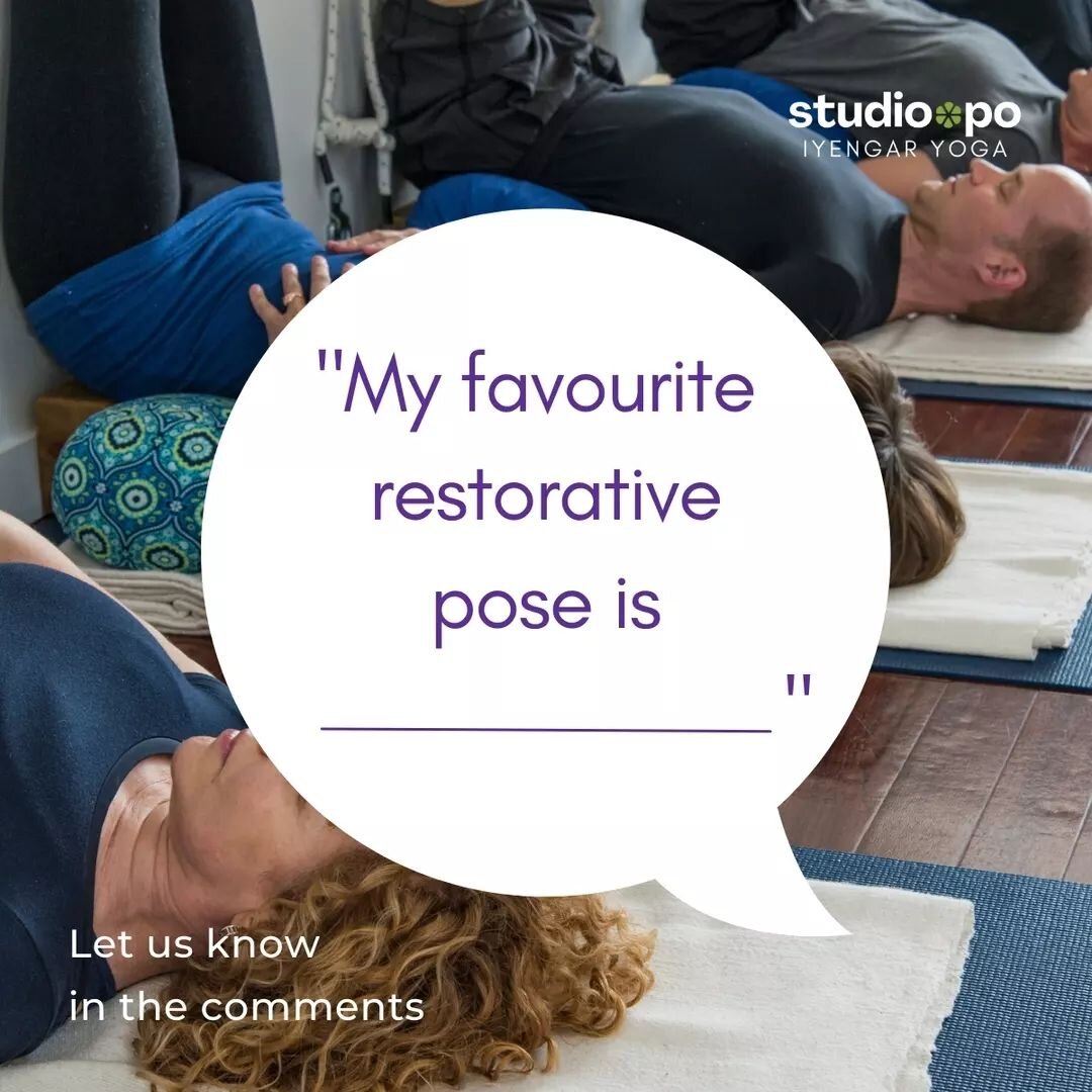 In reality, ALL yoga is meant to 'restore' 😉 but it's also natural to gravitate toward certain asanas for a specific response. When you need to calm your nervous system, what's your go-to pose???