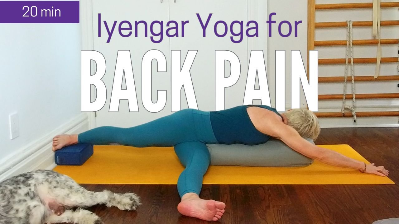 Back bending sequence with a chair - Iyengar Yoga - YouTube
