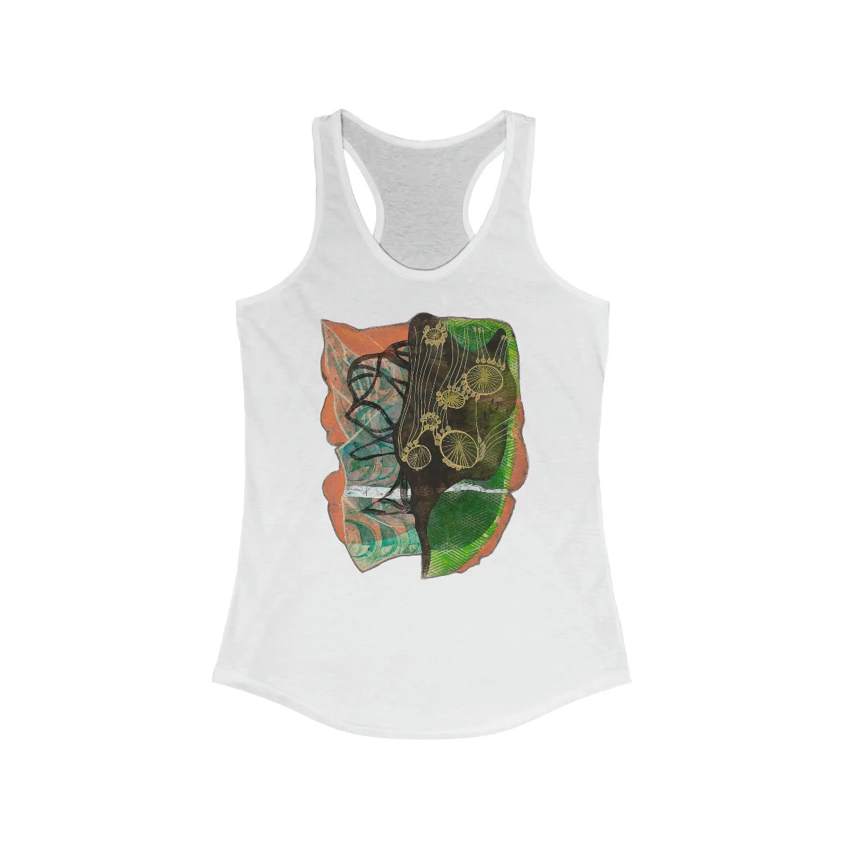 In Between Two Worlds- Women's Ideal Racerback Tank