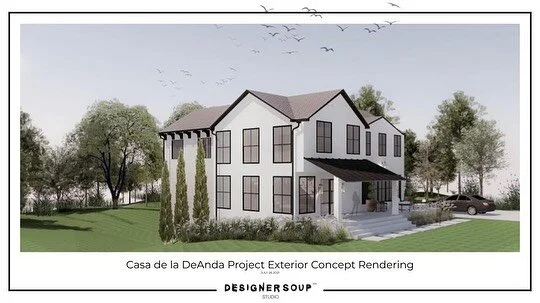 Designing from the inside out✨ 

Here is a reveal of the initial exterior concept rendering I made for @thestairmasters remodel turned full-blown new build project! It was such a pleasure, and so much fun, working with Alice and Carlos on their very 