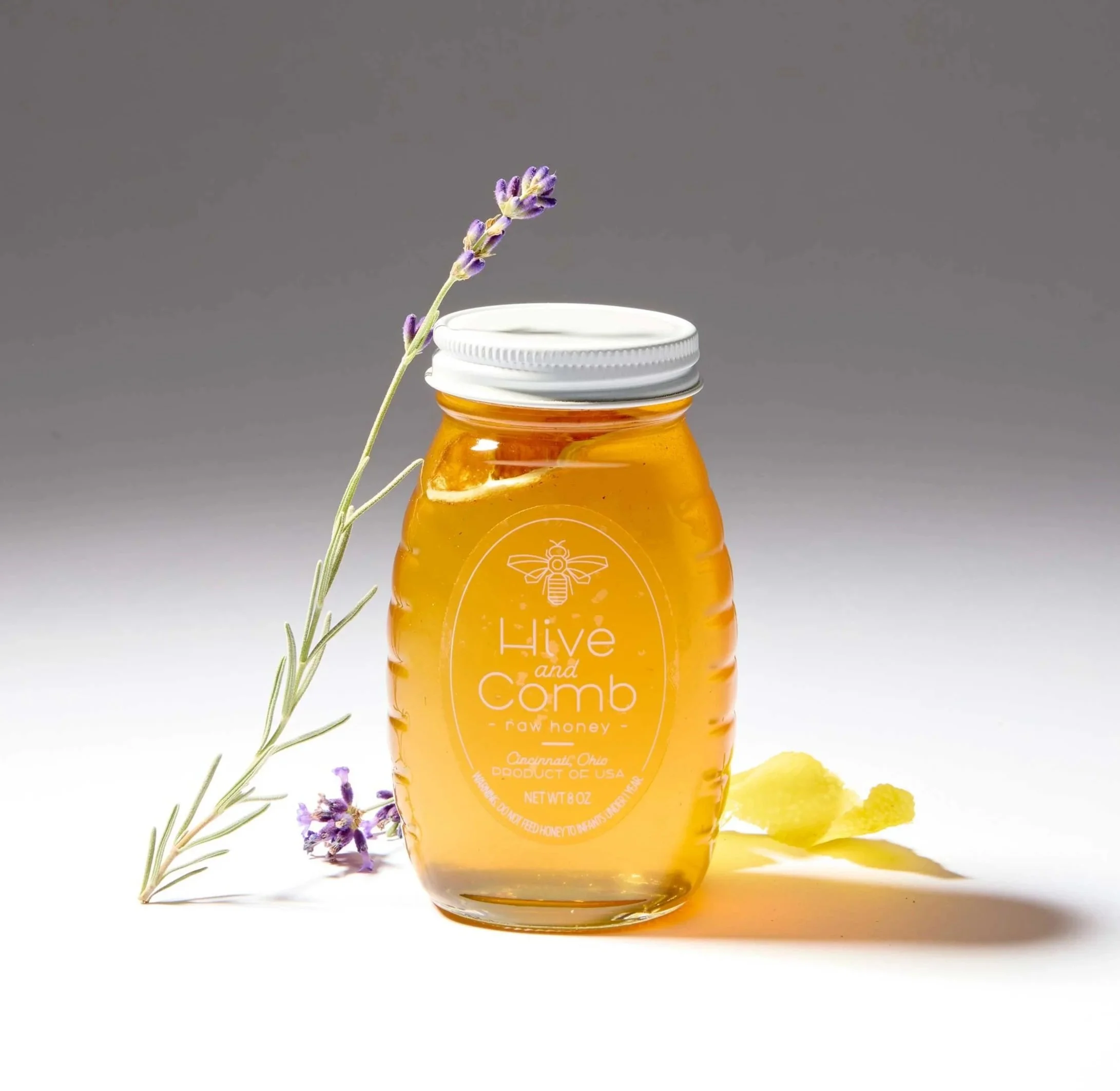 Lavender Lemon Infused Honey - 8 oz