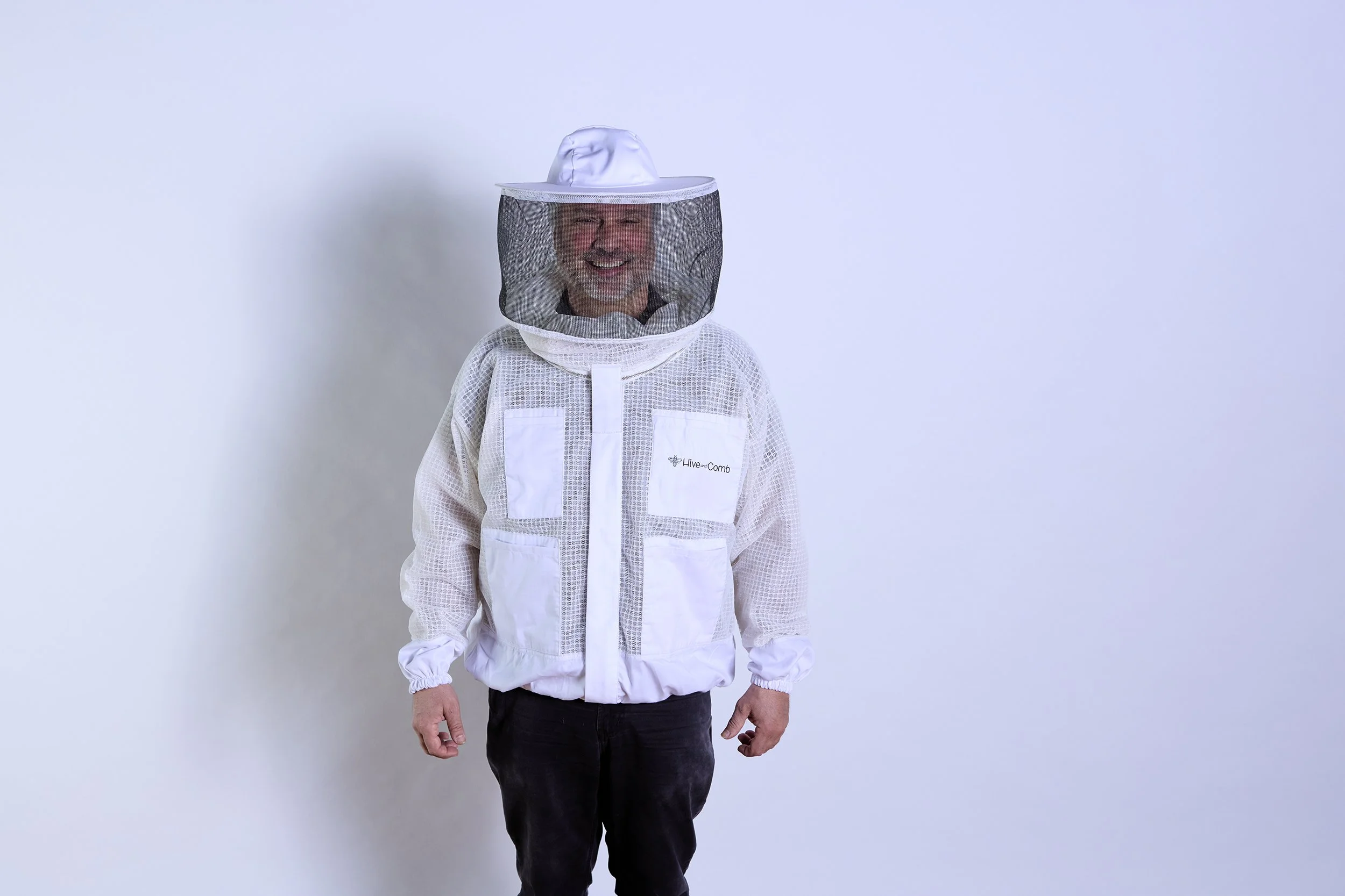 Ventilated Beekeeping Coat- Round Veil