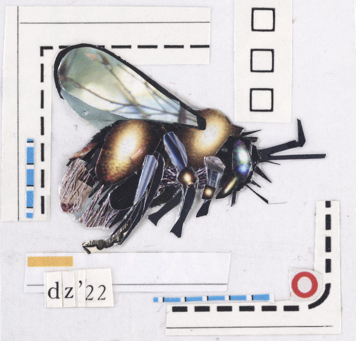 Galactic Bee Micro Collage I