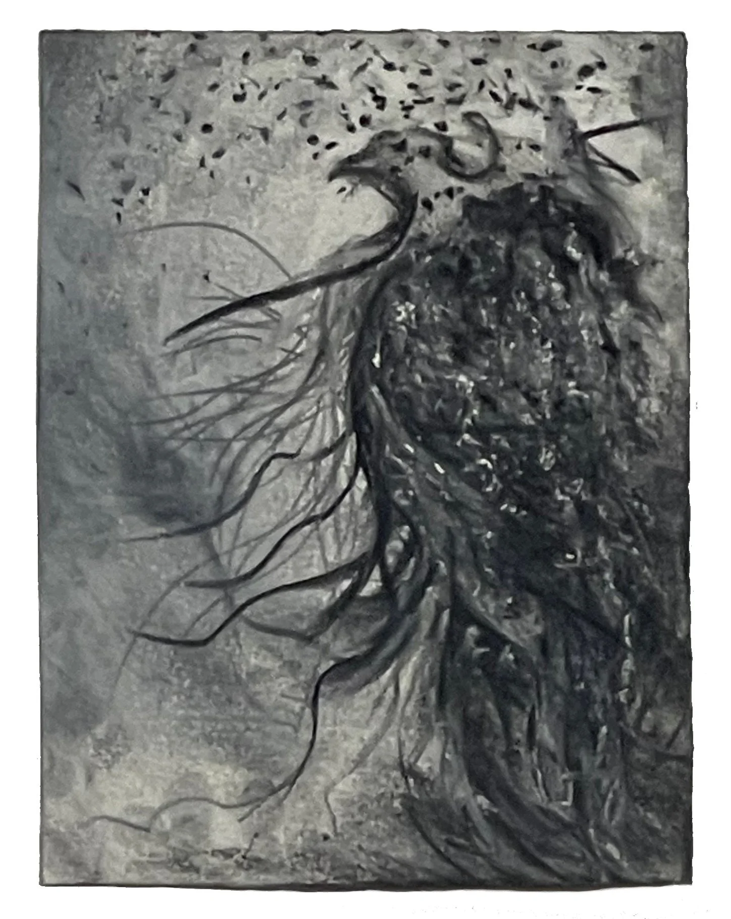 Hostage/Otage: Charcoal and Pastel on Arches, 2025