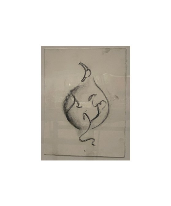 Beyond What You See: "Untitled" Charcoal and Pastel on Rives BFK paper