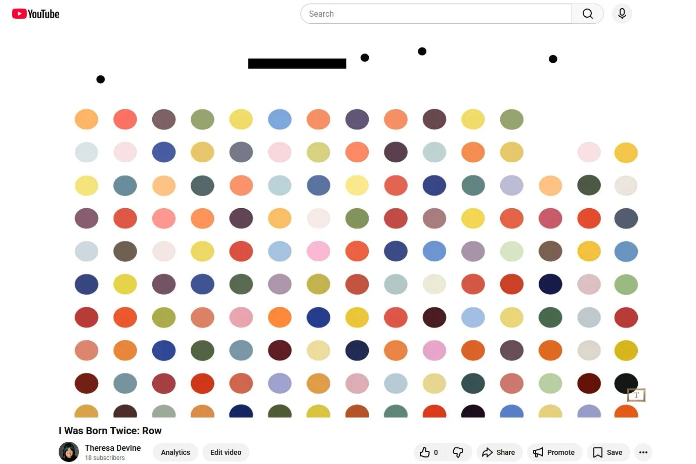 Click here to watch video of gameplay for: I Was Born Twice, Row