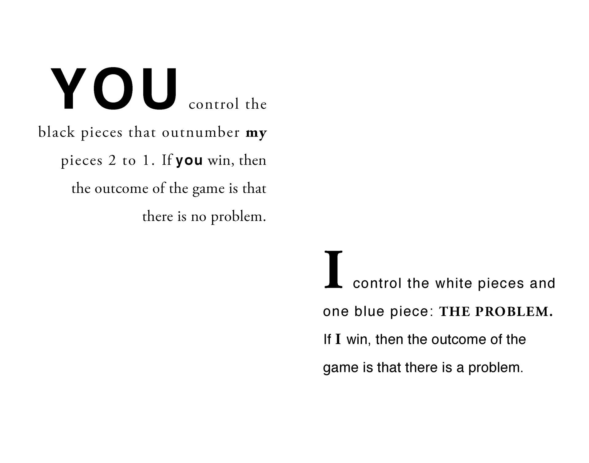 Yours and Mine, Rules: pages 3-4