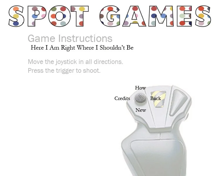 Gallery Instructions: Here I Am Right Where I Shouldn't Be