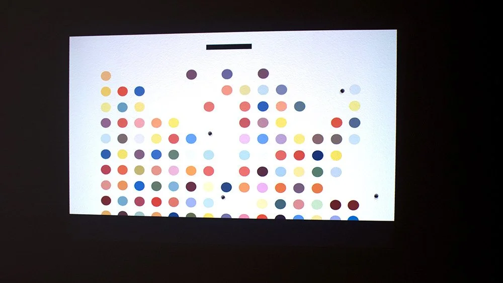 Theresa Devine, Spot Games, Installation View, I Was Born Twice, Row, detail 01