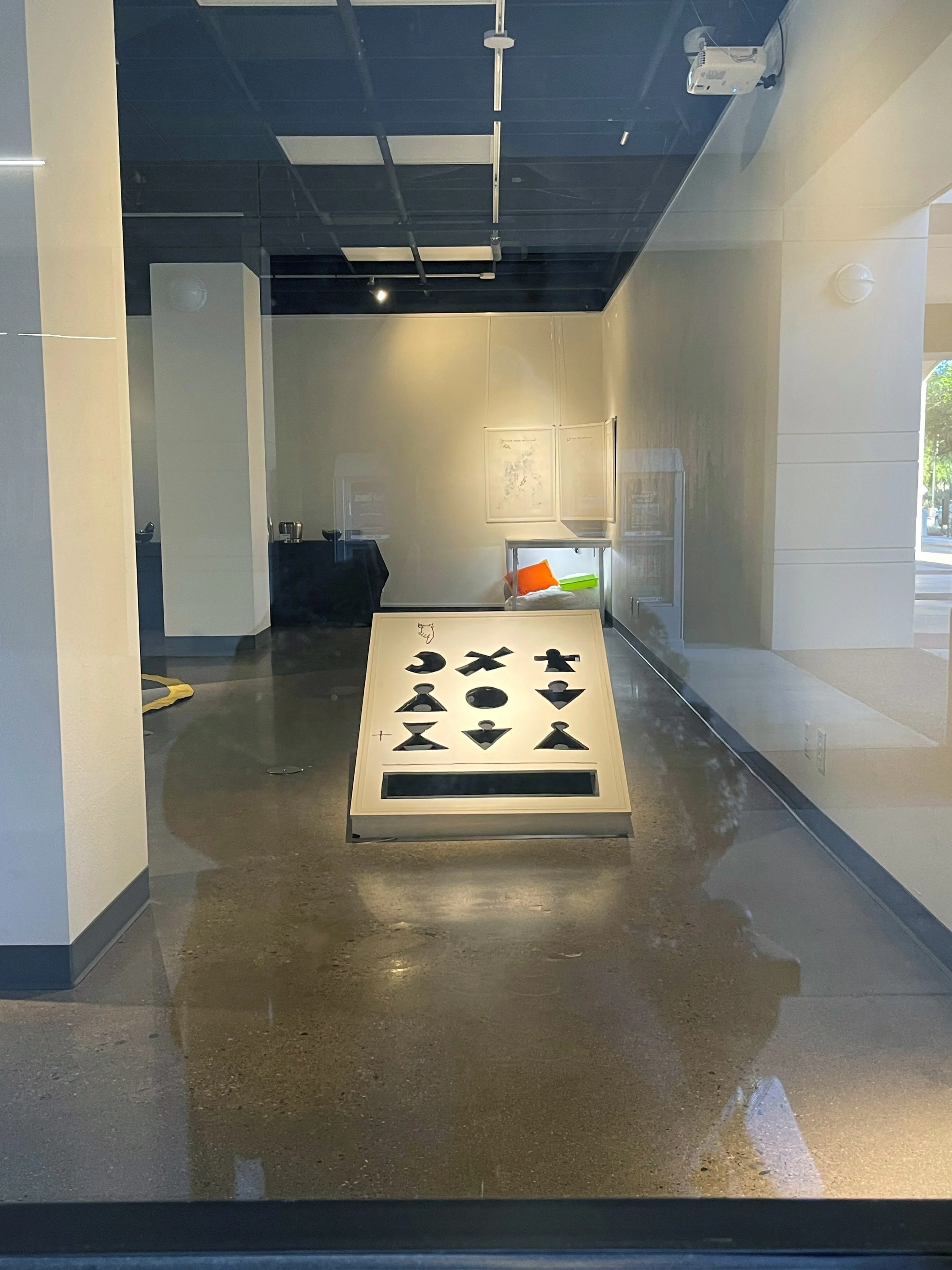 Gallery Installation: Looking through the window.