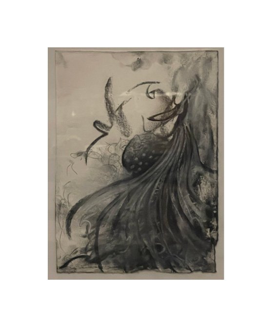 Beyond What You See: "Untitled" Charcoal and Pastel on Rives BFK paper