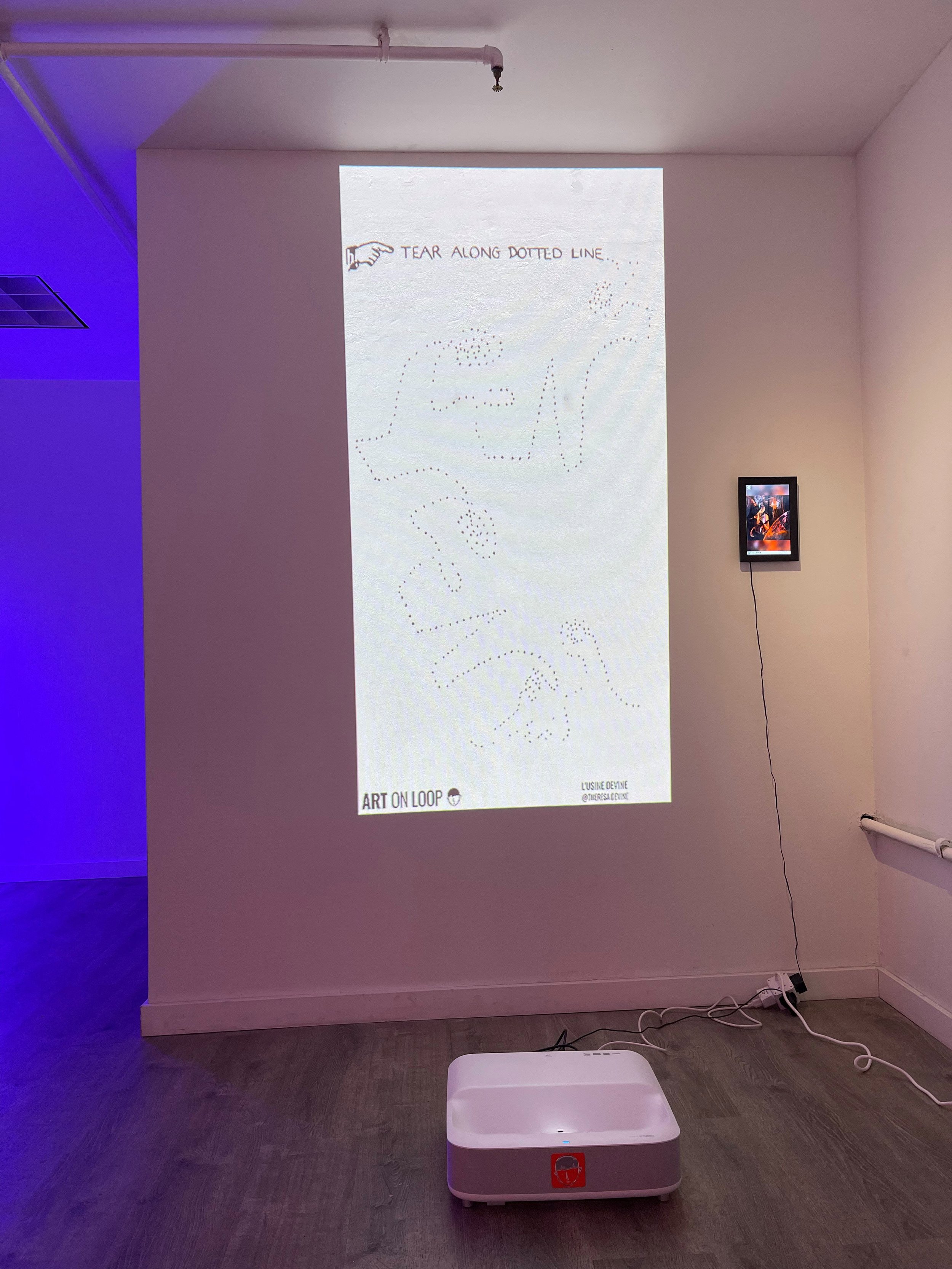 TEAR ALONG THE DOTTED LINE, Detail, The Holy Art Gallery NYC, December 2024