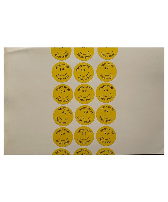 Beyond What You See: "Happy To Be Drug Free" Collage on Bristol paper
