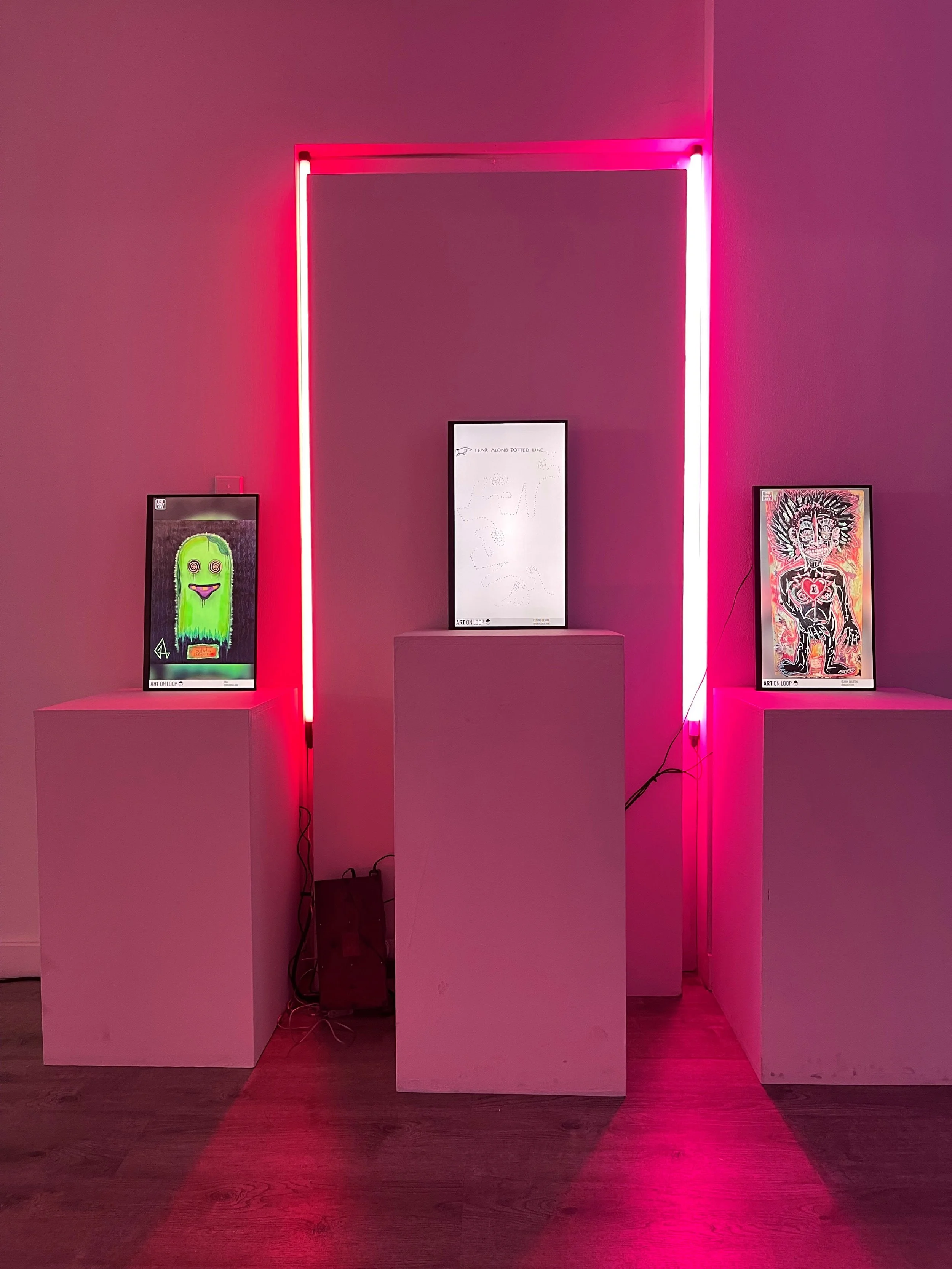 TEAR ALONG THE DOTTED LINE, Detail, The Holy Art Gallery NYC, December 2024