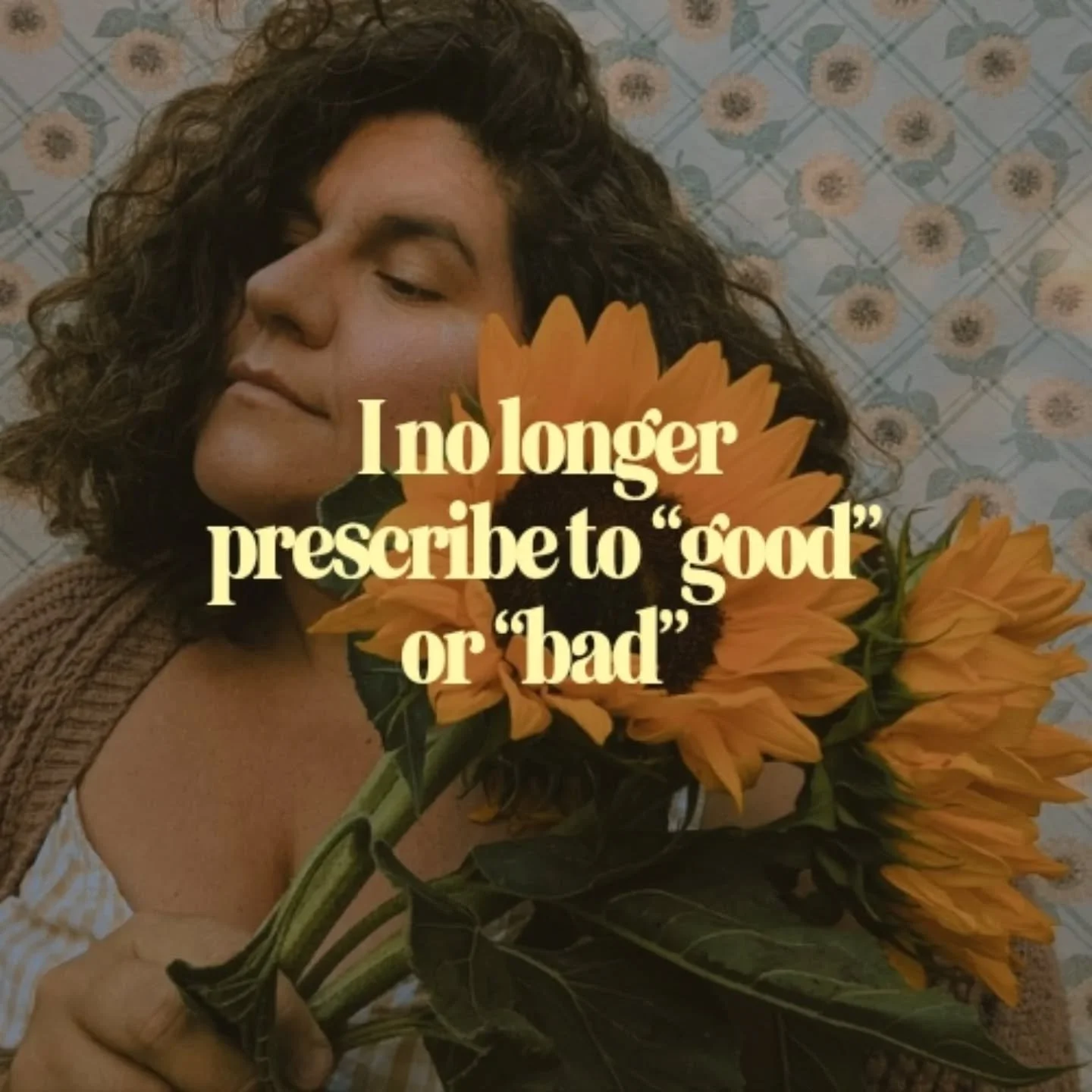 I no longer prescribe to &quot;good&quot; or &quot;bad&quot;.
Just like all of nothing thinking, our brains love a &quot;good&quot; and &quot;bad&quot; binary because it makes things easier.

But it's one of the things that stops us from living our j